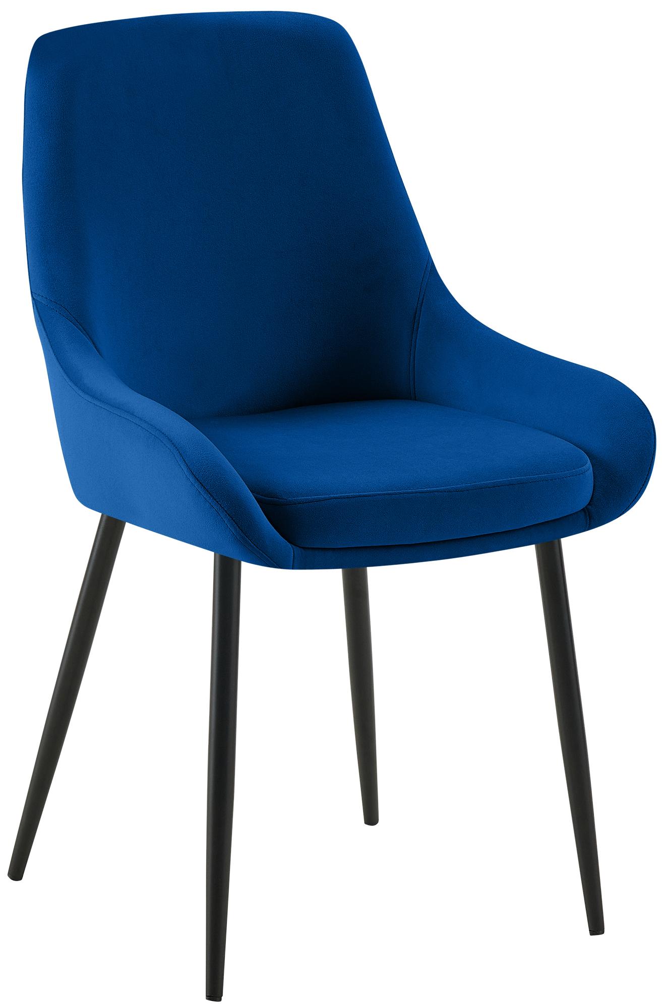 Chaise de salle à manger Elmira velours