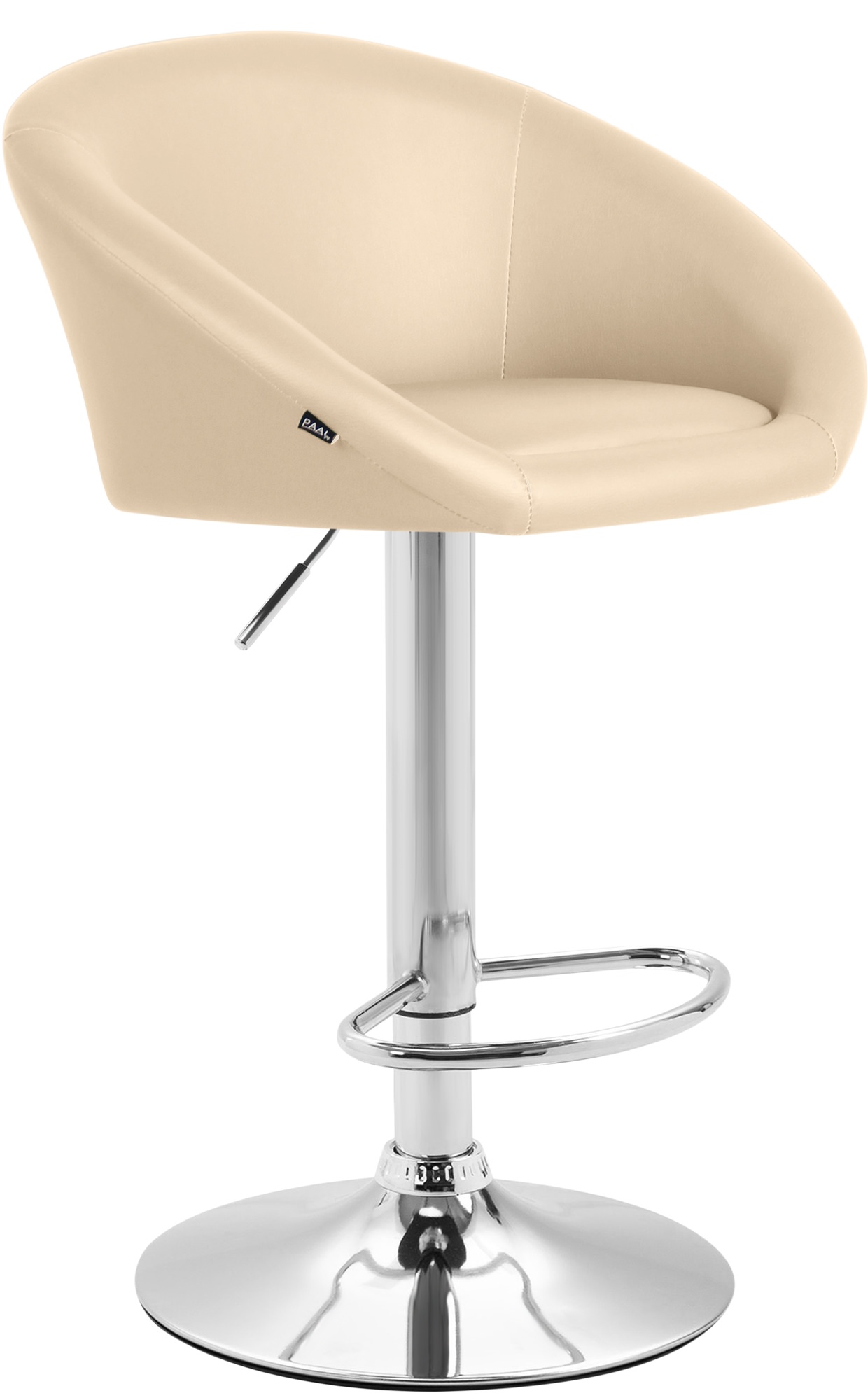 Tabouret de bar Miami V2 similicuir avec pied en métal