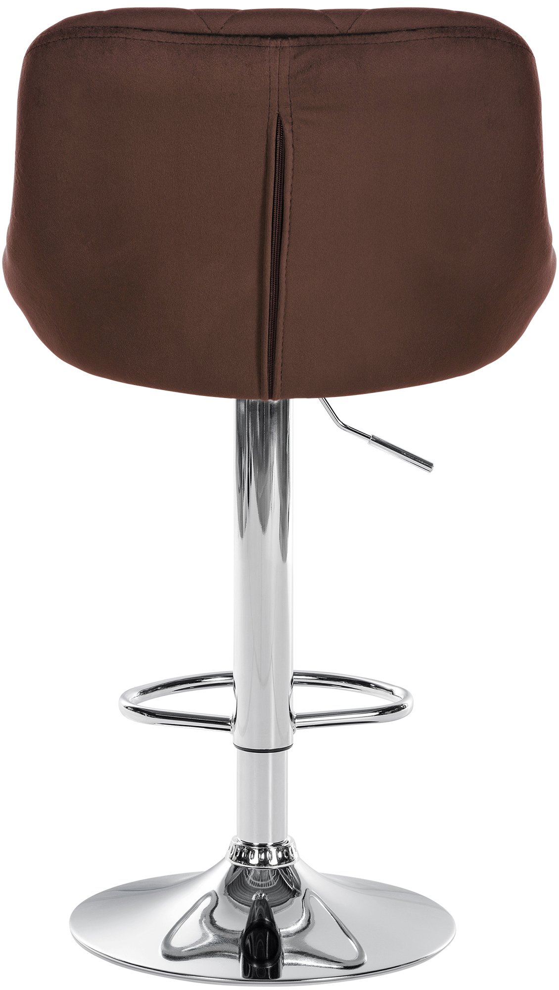 Tabouret de bar Lazio en velours avec pied en métal