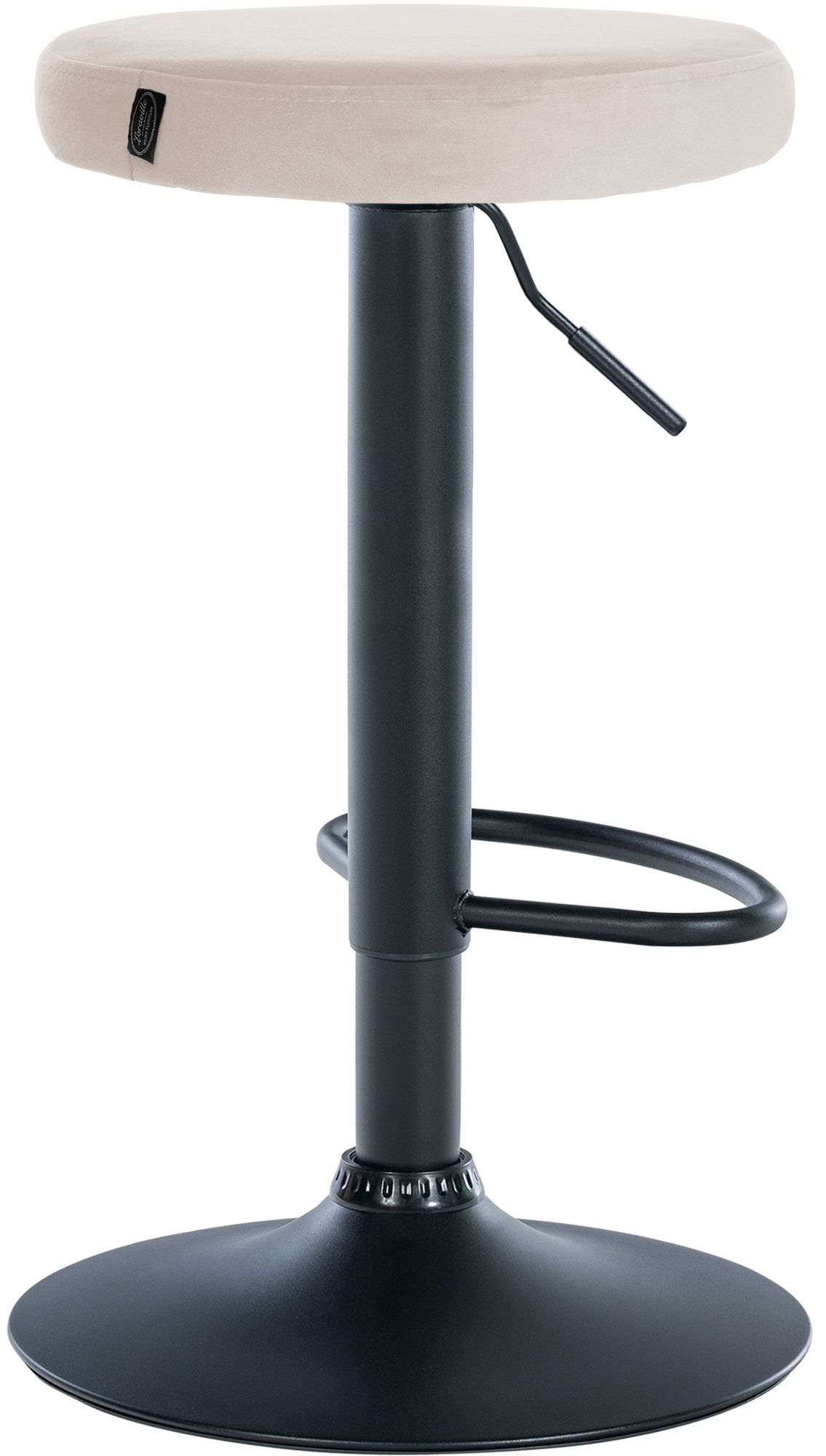 Lot de 2 tabourets de bar Ponte velours