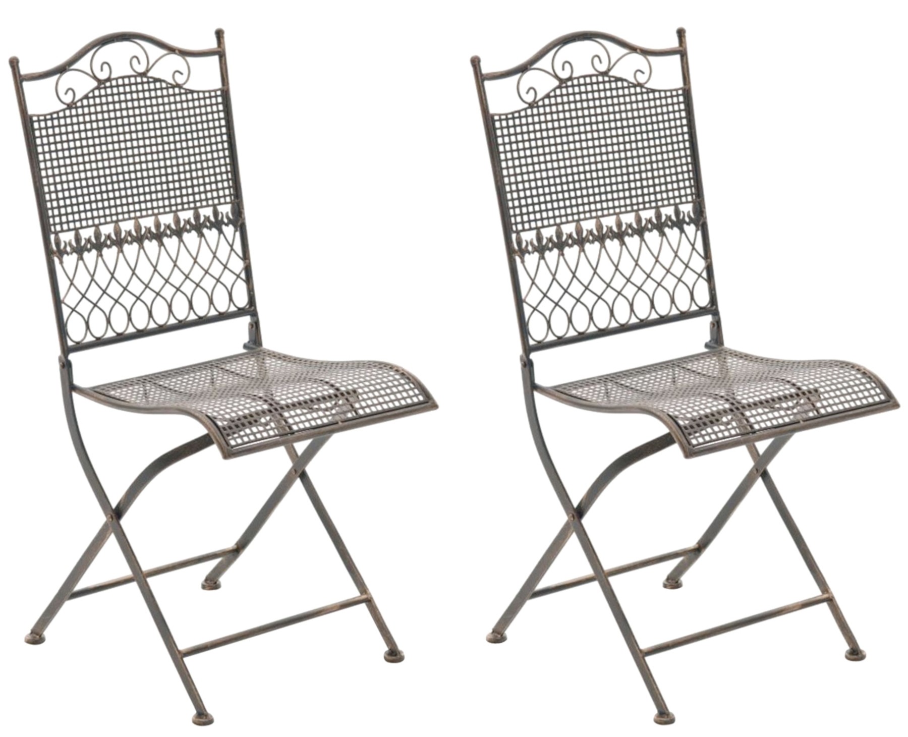 2er Set Gartenstühle Gartenstuhl Klapp-Stühle Stuhl Vintage Edel Kiran clp trading