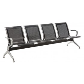 Banc 4 places en métal / Chaises sur poutre Airport 