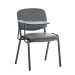 Stuhl Ken mit Klapptisch Kunstleder-grau-Metall matt schwarz