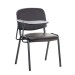 Stuhl Ken mit Klapptisch Kunstleder-braun-Metall matt schwarz