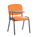 Stuhl Ken mit Klapptisch Kunstleder-orange-Metall matt schwarz