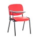 Stuhl Ken mit Klapptisch Kunstleder-rot-Metall matt schwarz
