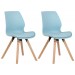 2er Set Stuhl Luna-blau-Kunststoff