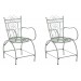 2er Set Stühle Sheela antik/grün