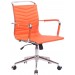 Bürostuhl Burnley Kunstleder-orange