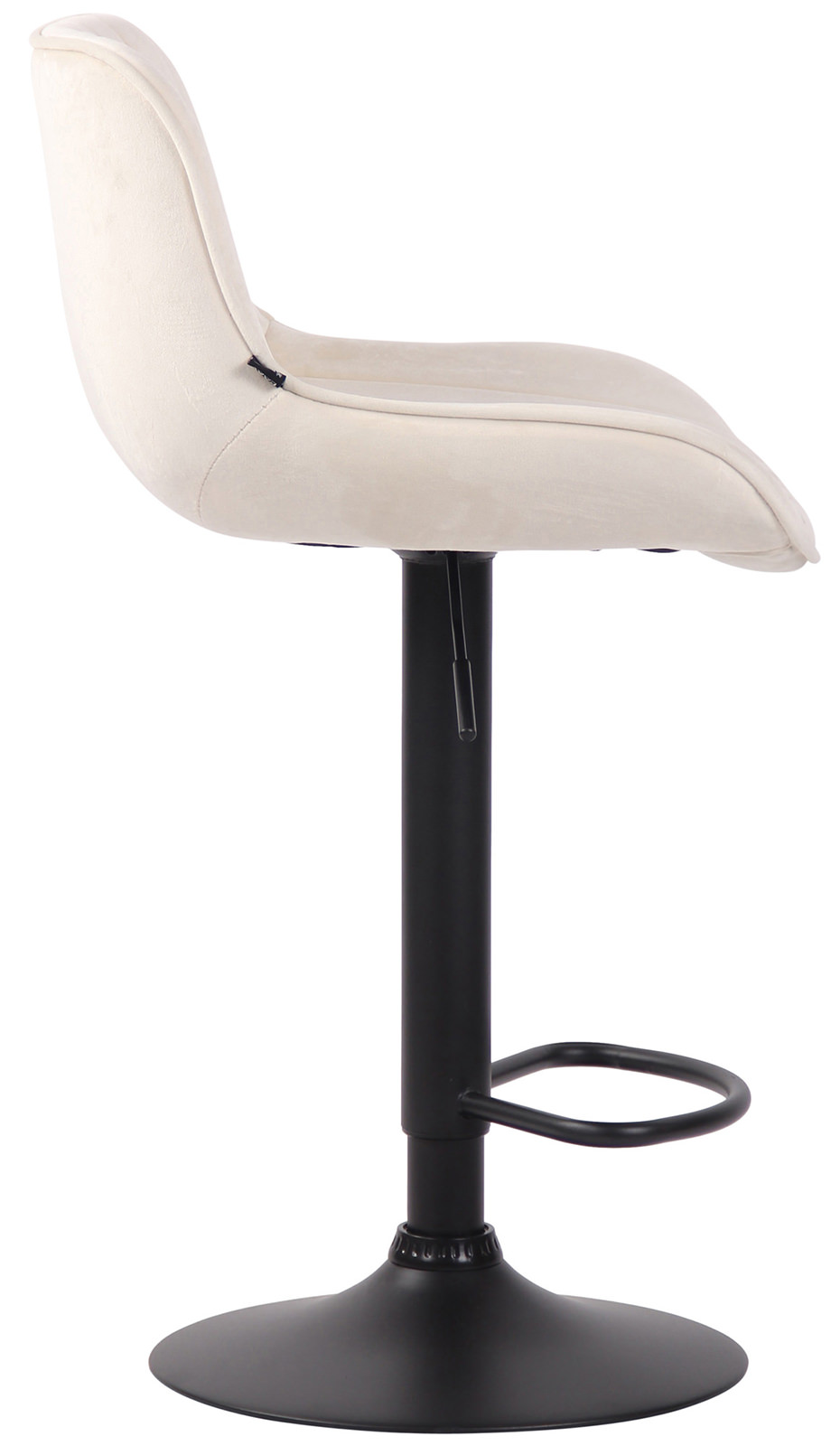 Lot de 2 Tabourets de bar Lentini en Velours Pied trompette en Métal