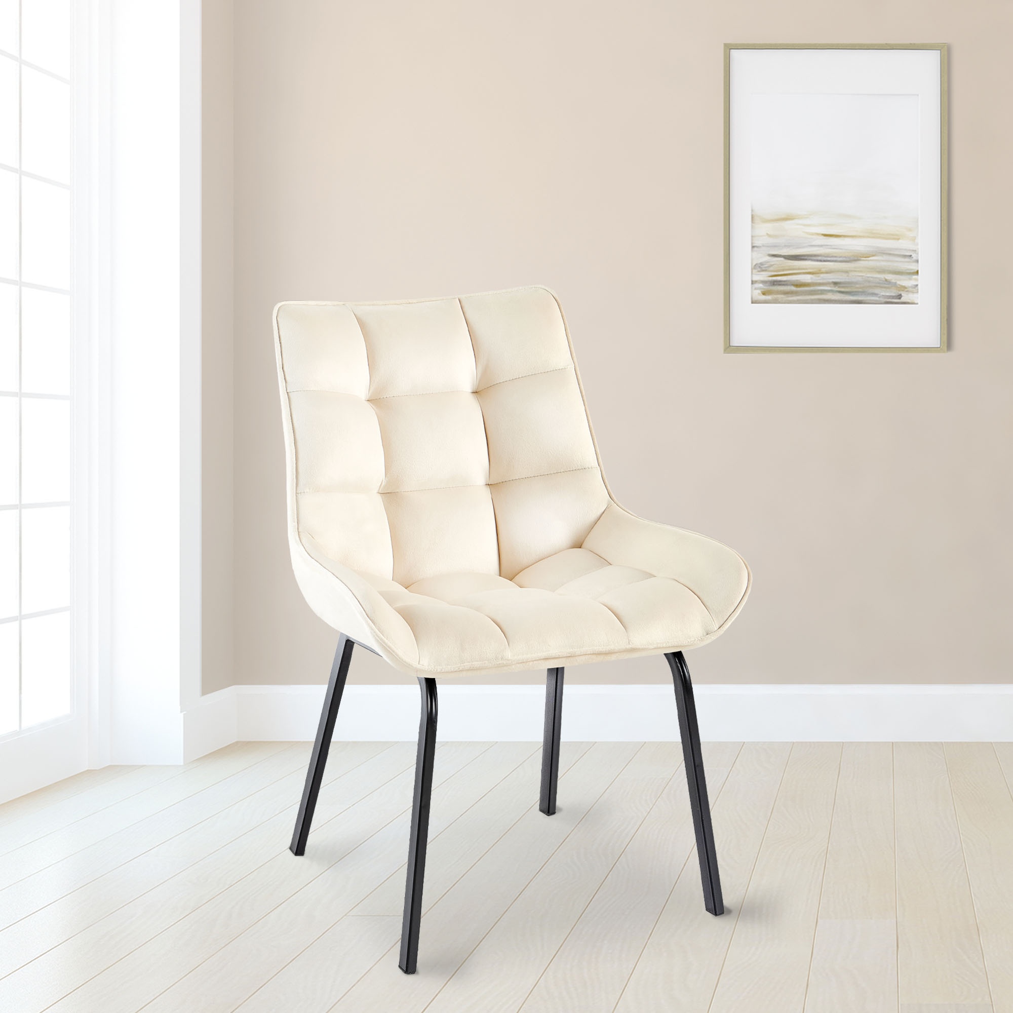 Lot de 2 chaises de salle à manger Saranda