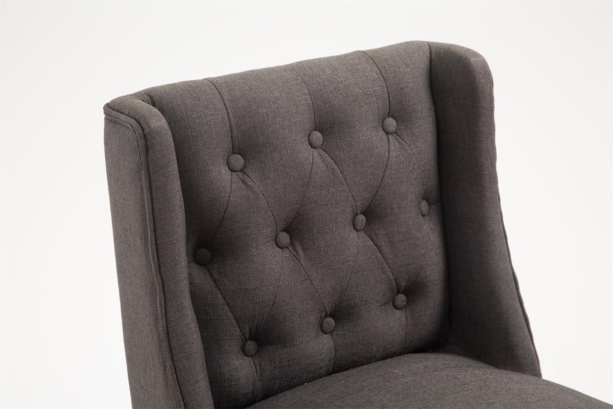 Lot de 2 Tabourets de bar Cassandra Tissu