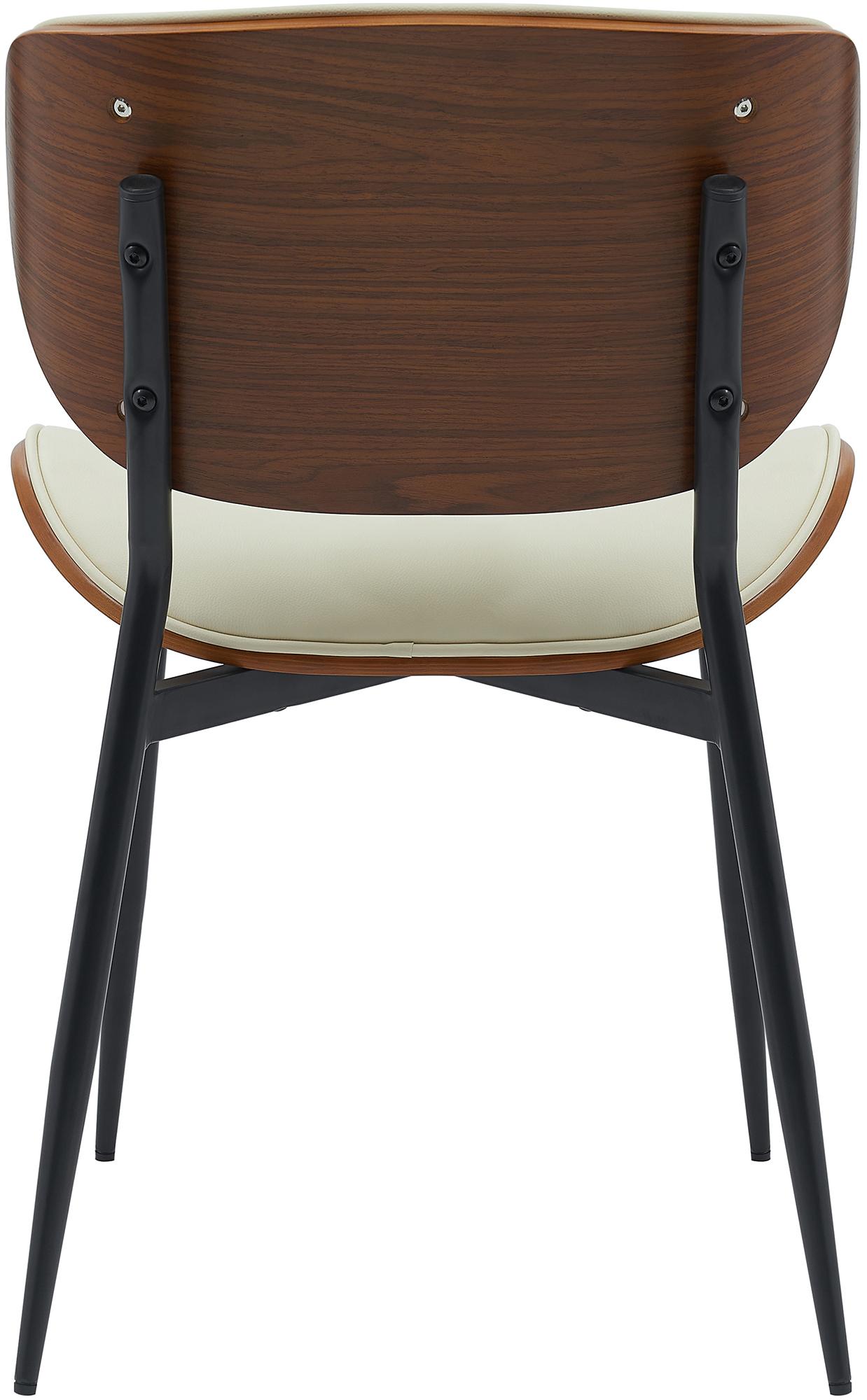 Lot de 2 chaises visiteurs Enid en similicuir ou en tissu