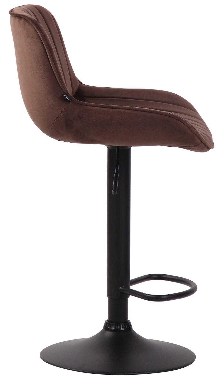 Lot de 2 Tabourets de bar Lentini en Velours Pied trompette en Métal