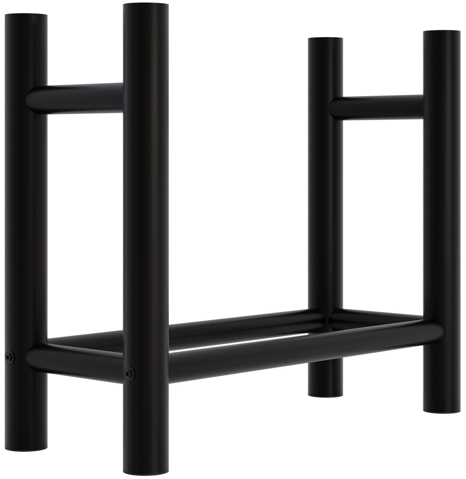 Porte-bûches Medya en métal noir