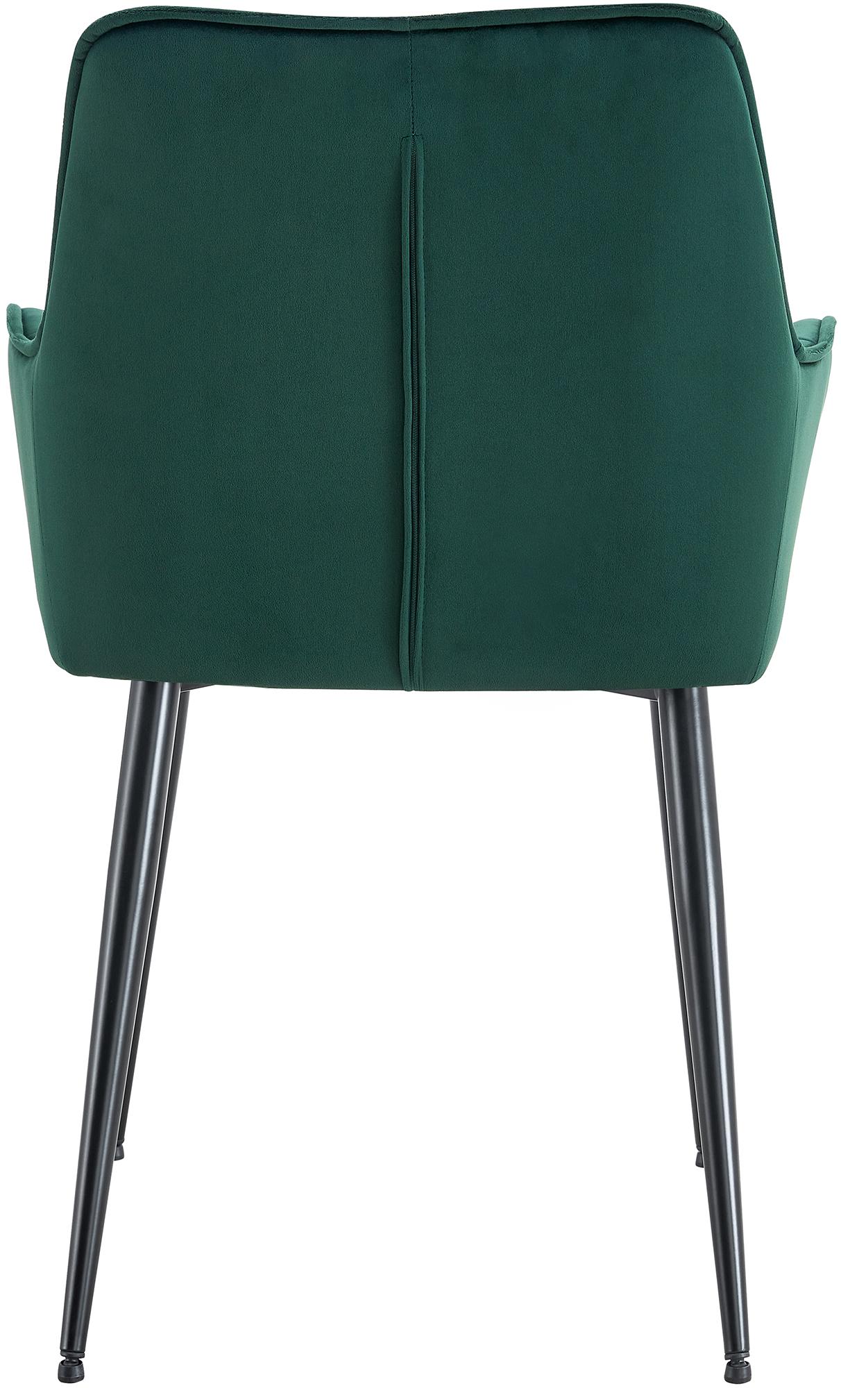 Chaise de salle à manger Ferndale revêtement en velours