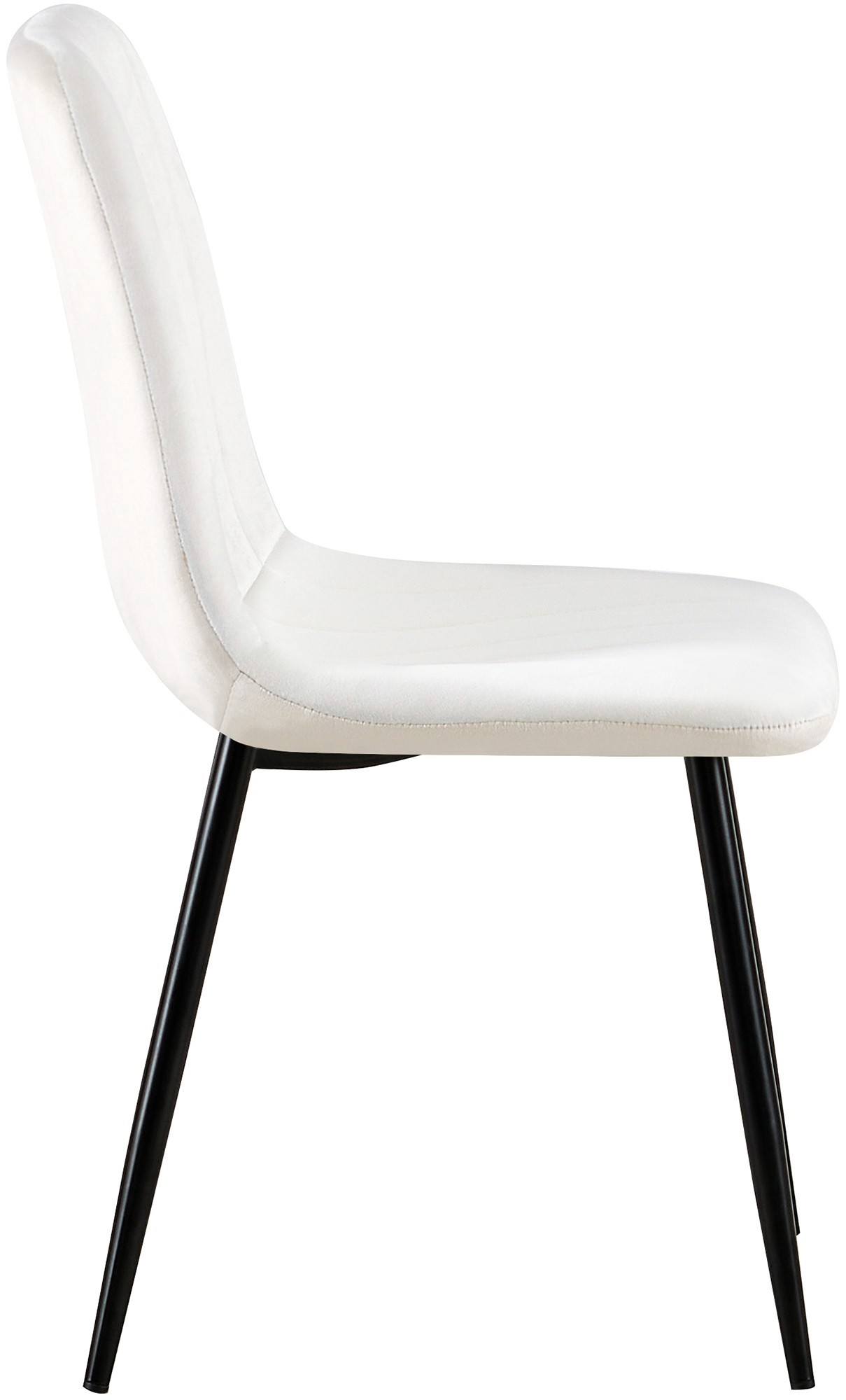 Lot de 4 Chaises de salle à manger Dijon avec Piètement en métal noir