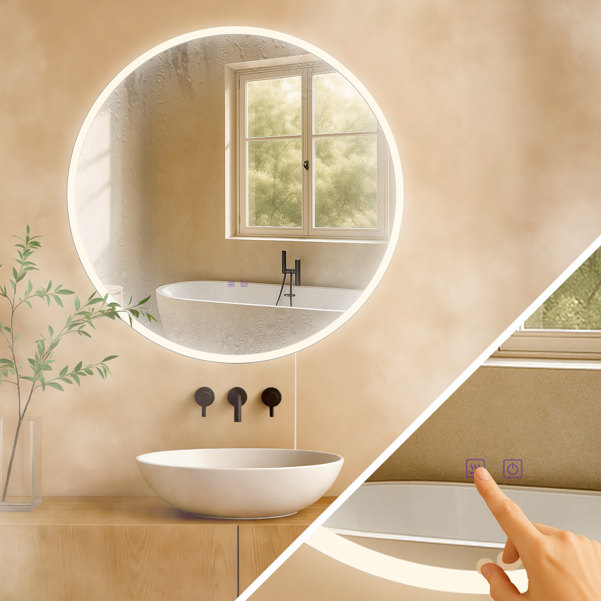 Miroir de salle de bain Laconia