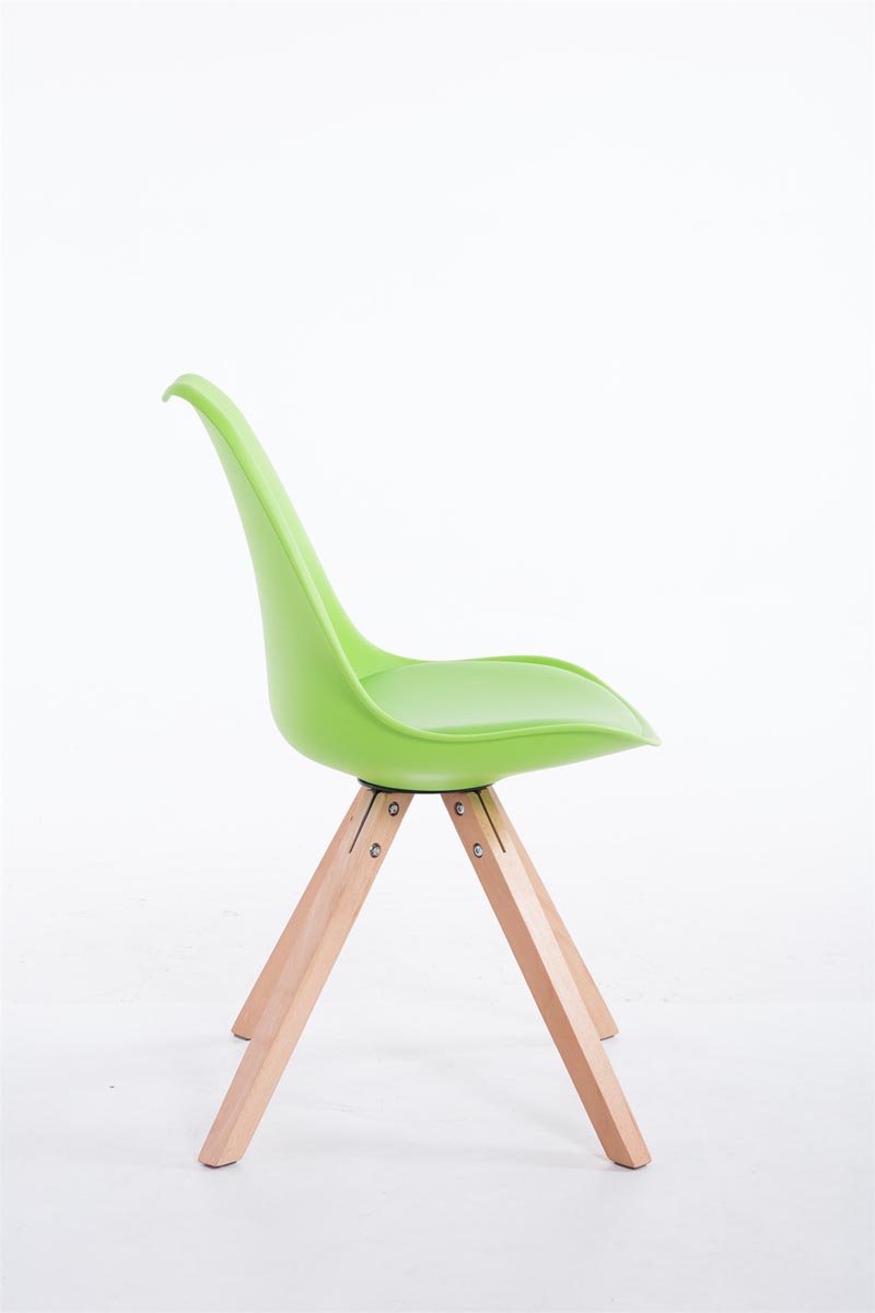 Chaise Toulouse similicuir piétement carré