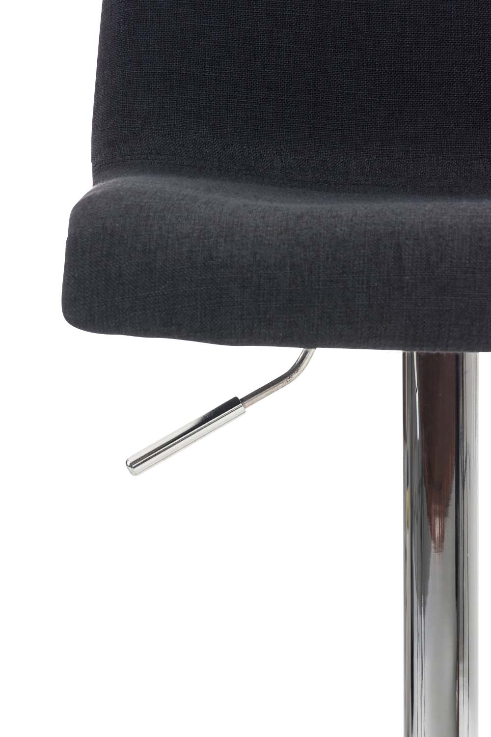 Tabouret de bar Hover Assise en Tissu Piètement Métal chromé