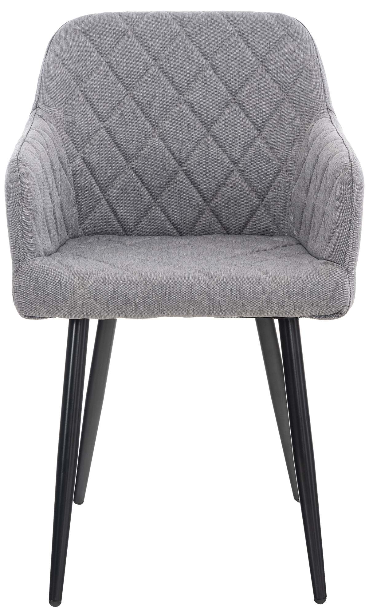 Lot de 4 chaises de salle à manger Shila avec Piètement en Métal noir