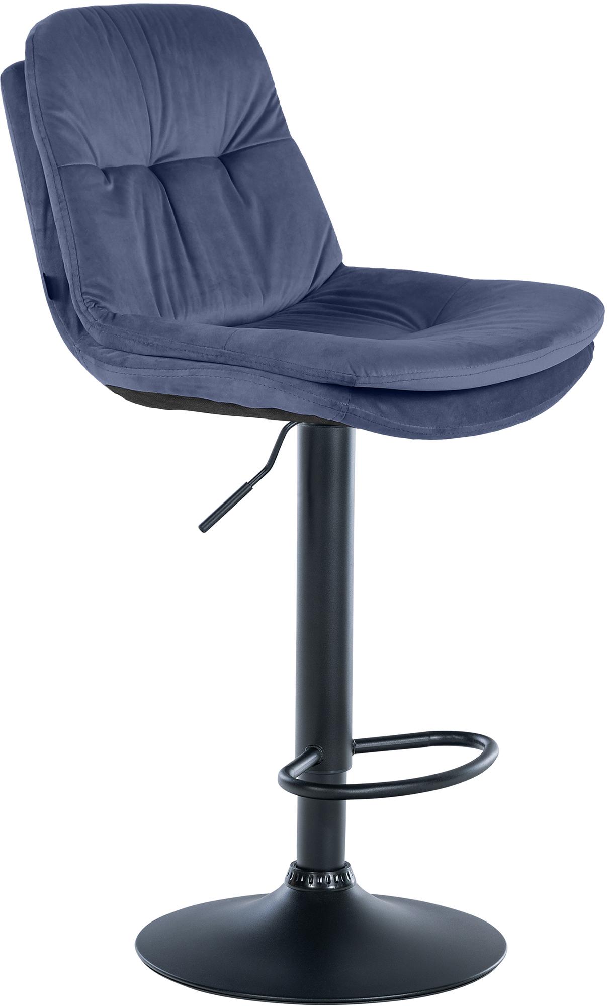 Tabouret de bar Laurel velours