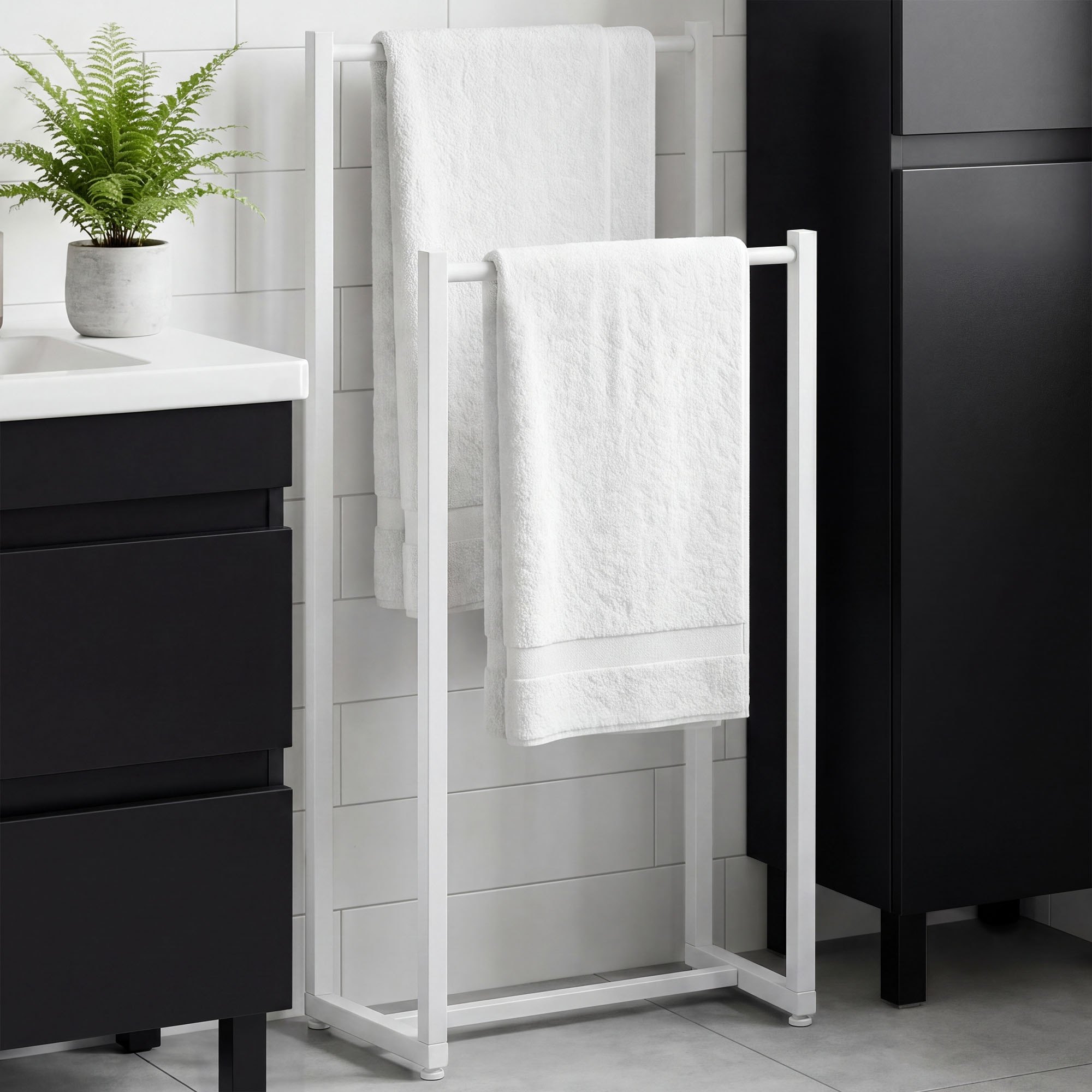 Porte-serviettes Taunton pour salle de bain &ndash; design moderne et fixation facile