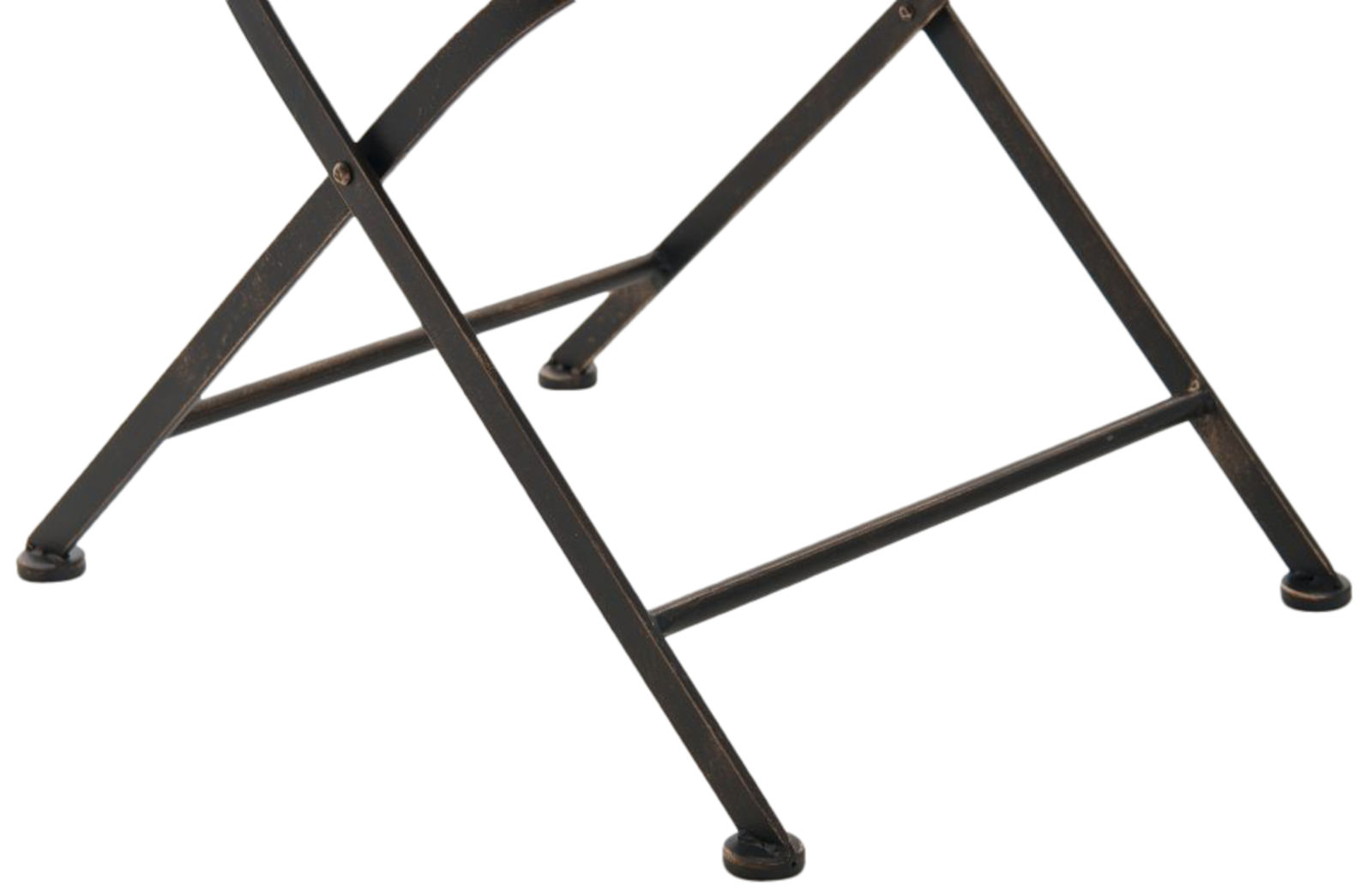 Lot de 2 Chaises de jardin pliables Indra en fer forgé