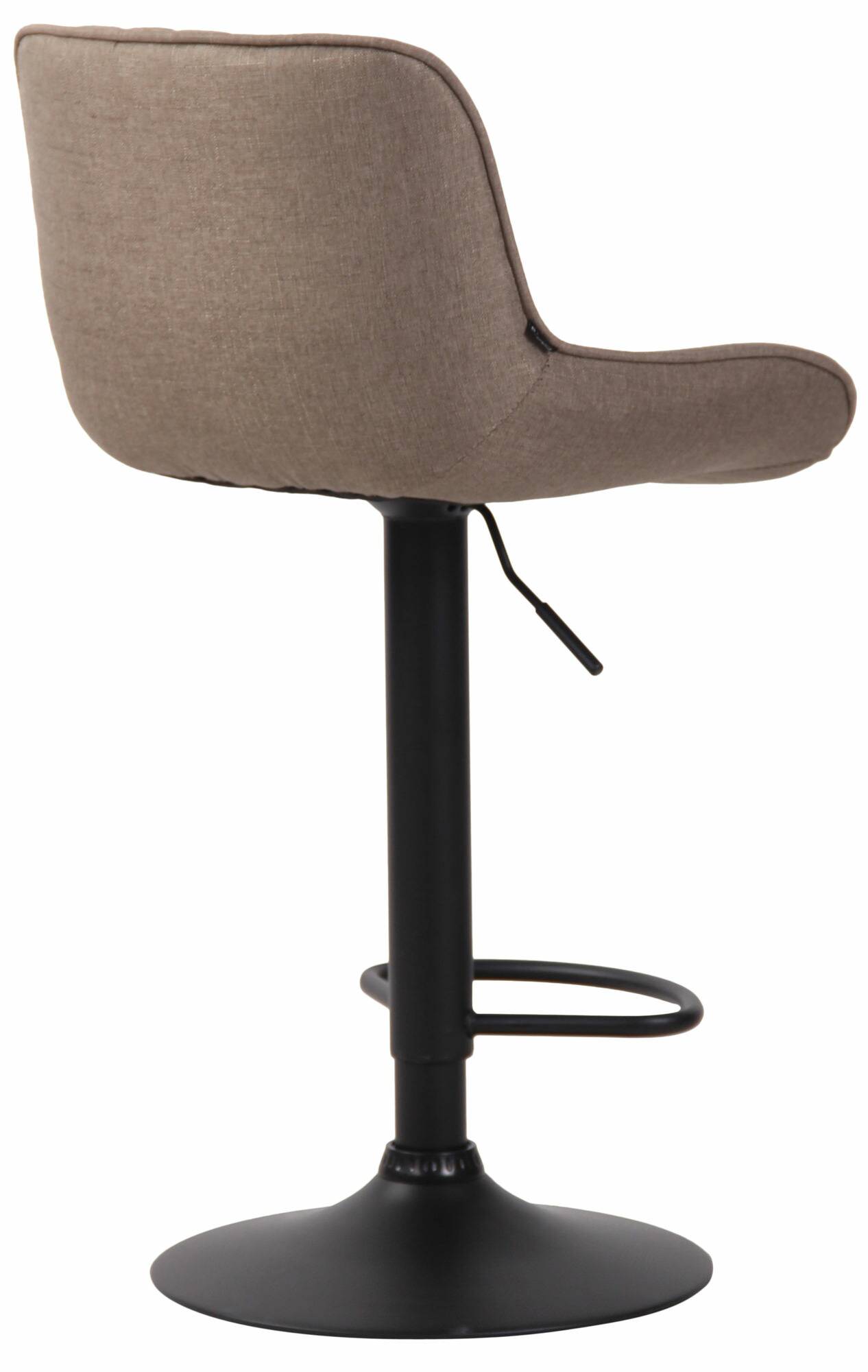 Lot de 2 Tabourets de bar Lentini en Tissu Pied trompette en Métal