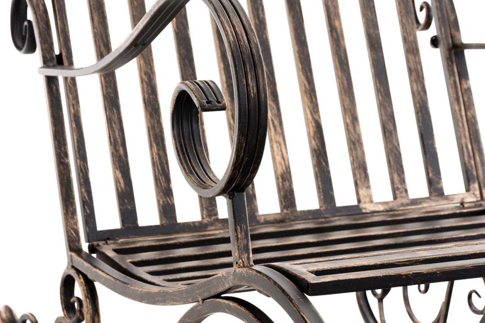 Lot de 2 Fauteuils à bascule d'extérieur Smilla en fer forgé