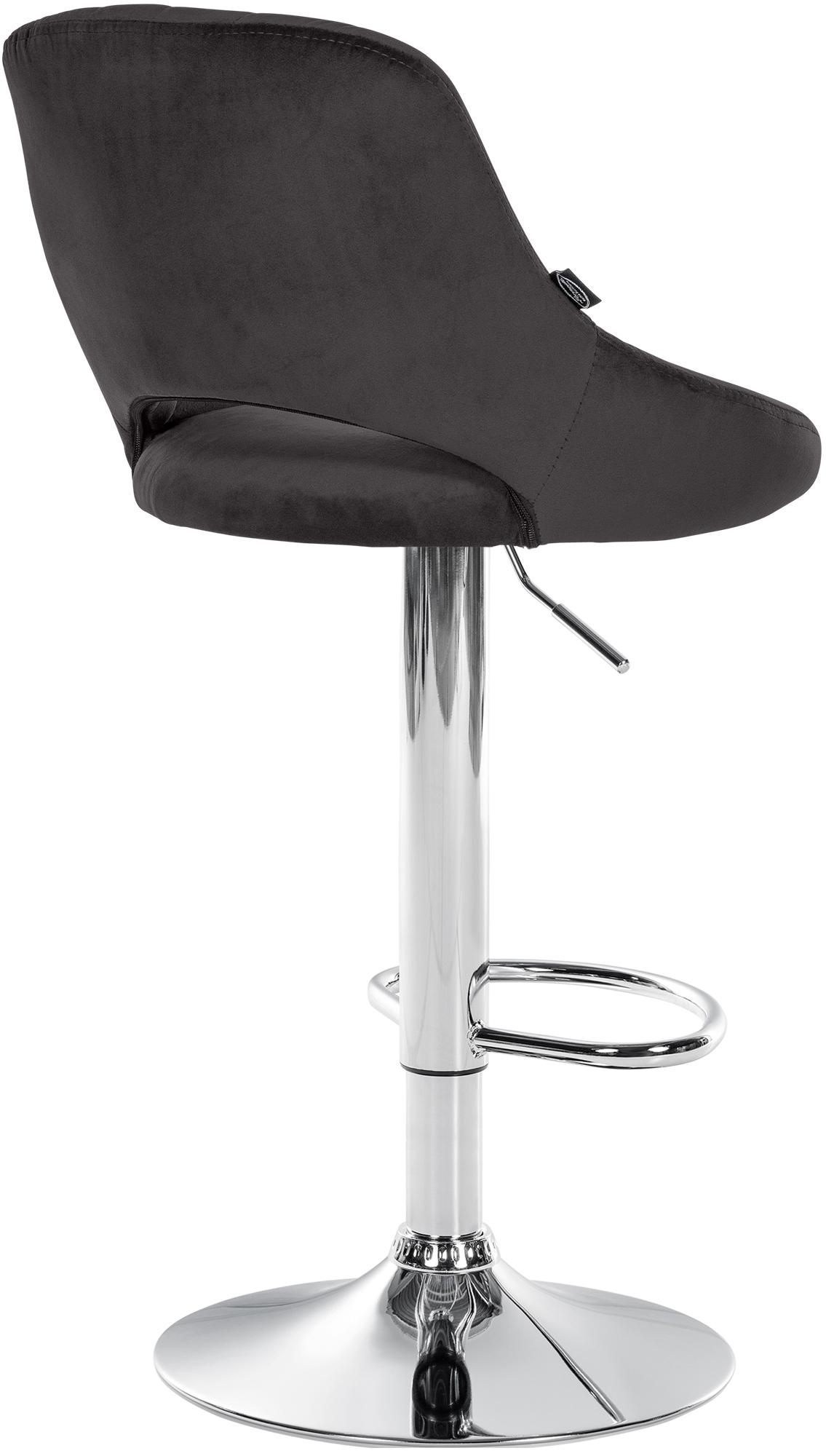 Tabouret de bar Milet en velours