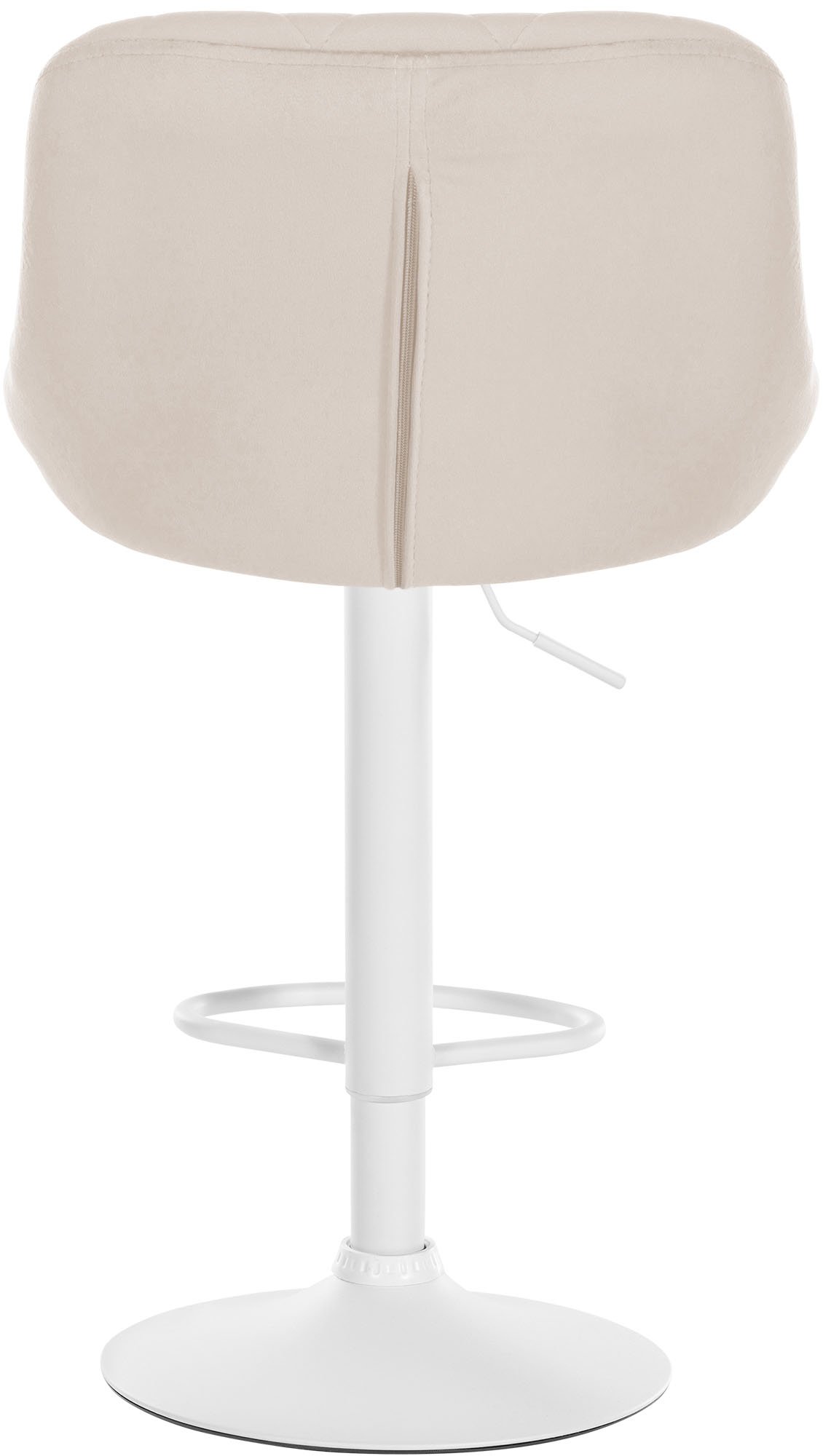 Tabouret de bar Lazio en velours avec pied en métal