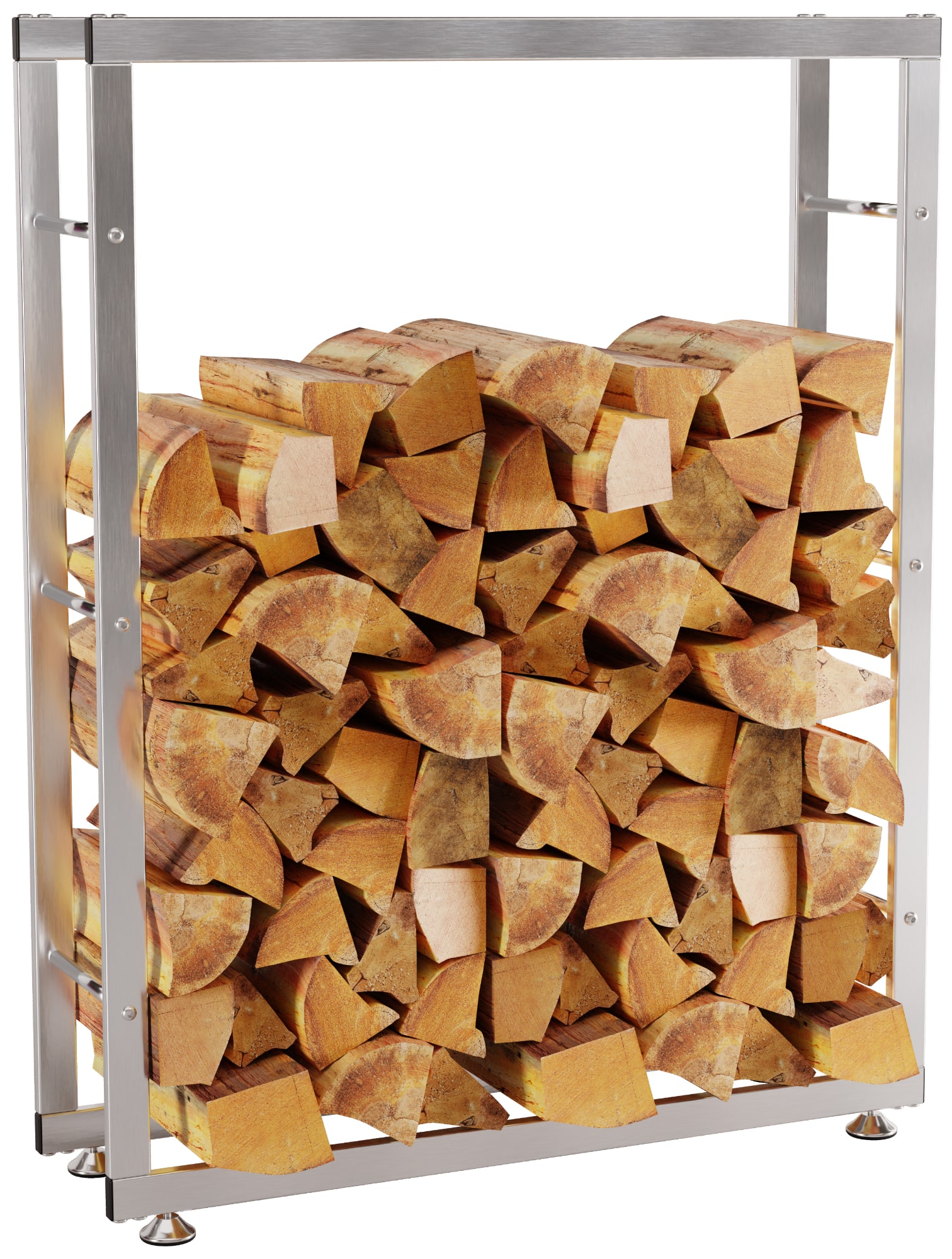 Porte-bûches Keri en acier inoxydable