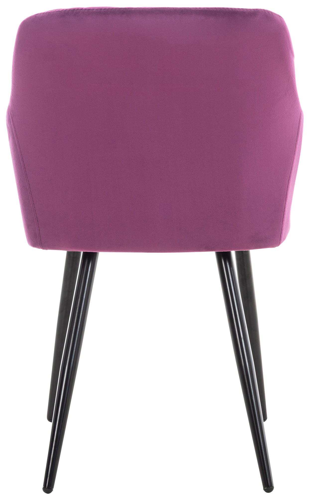 Lot de 4 chaises de salle à manger Shila avec Piètement en Métal noir