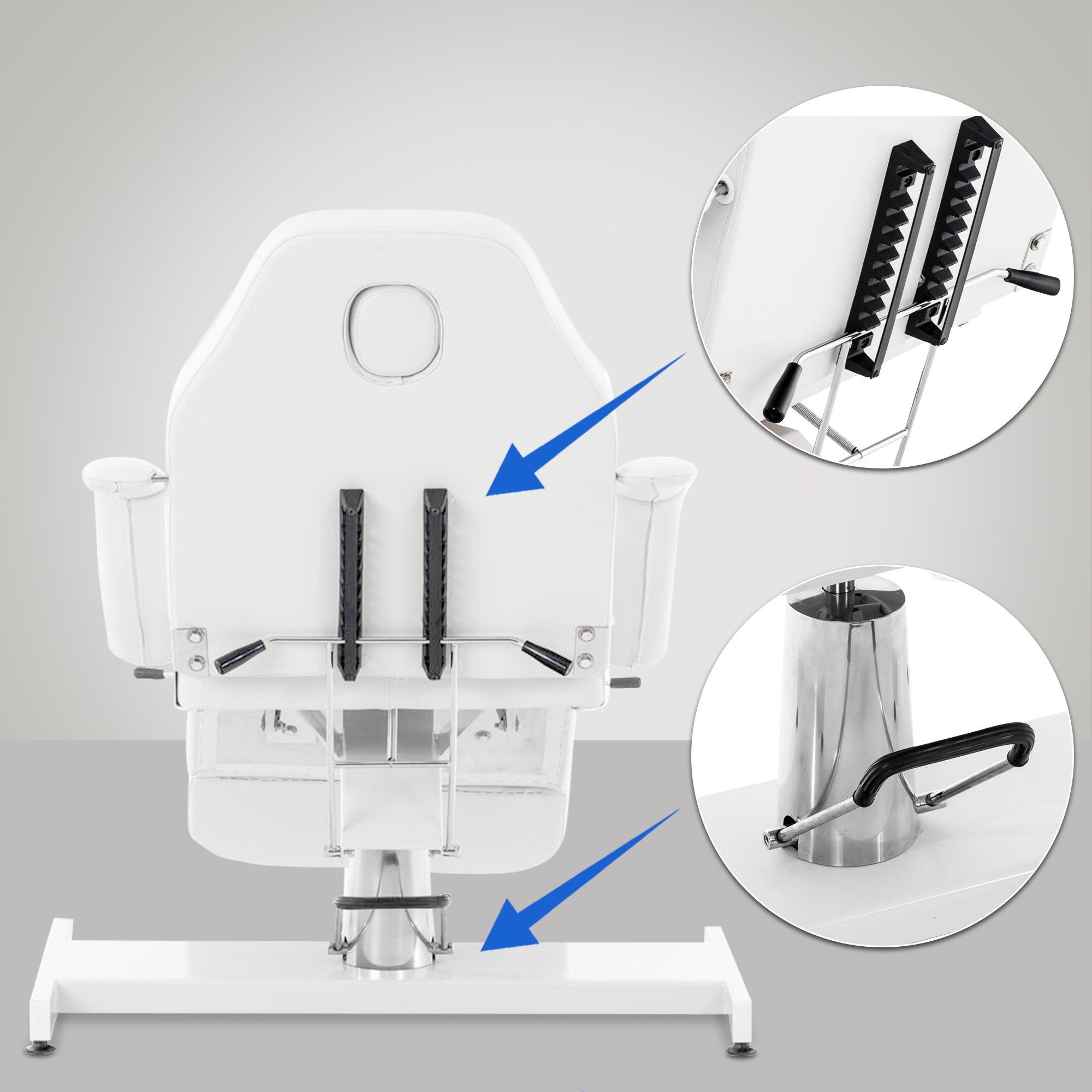 Fauteuil Lit de massage hydraulique Split ajustable Inclinable