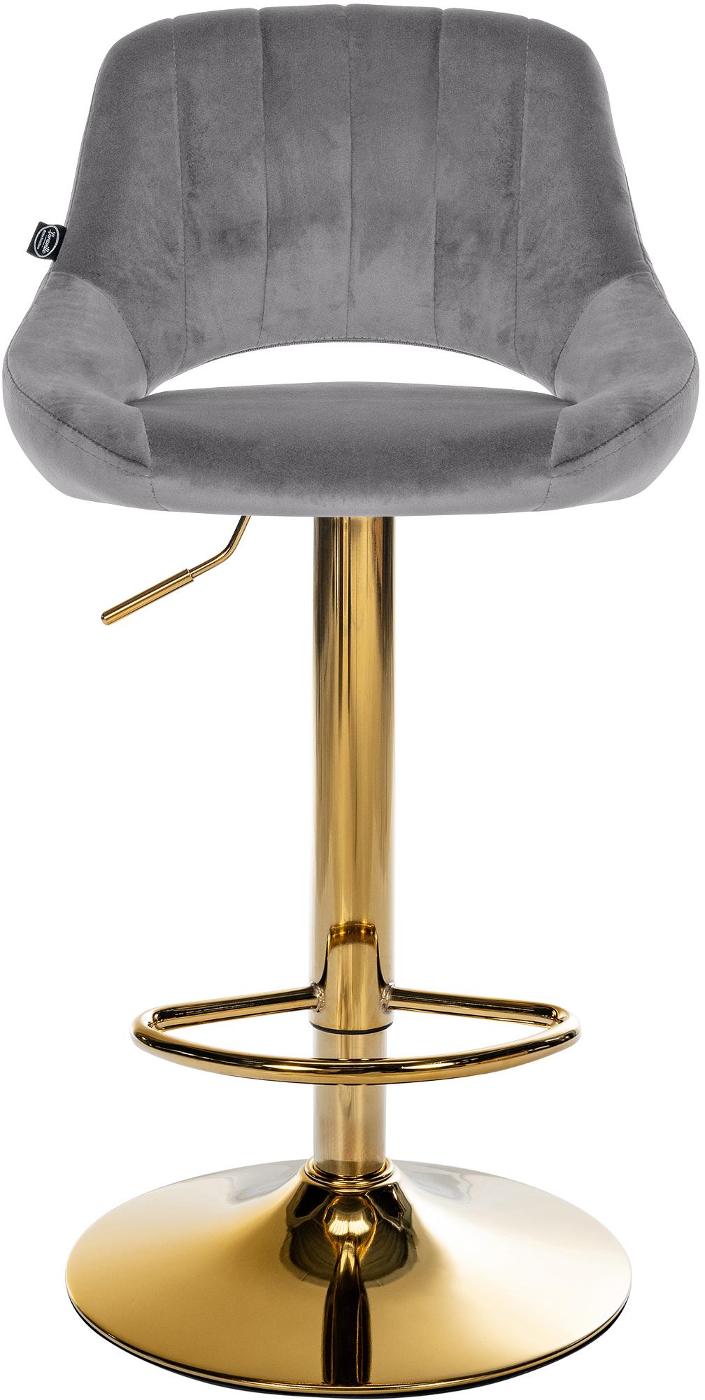 Tabouret de bar Milet en velours