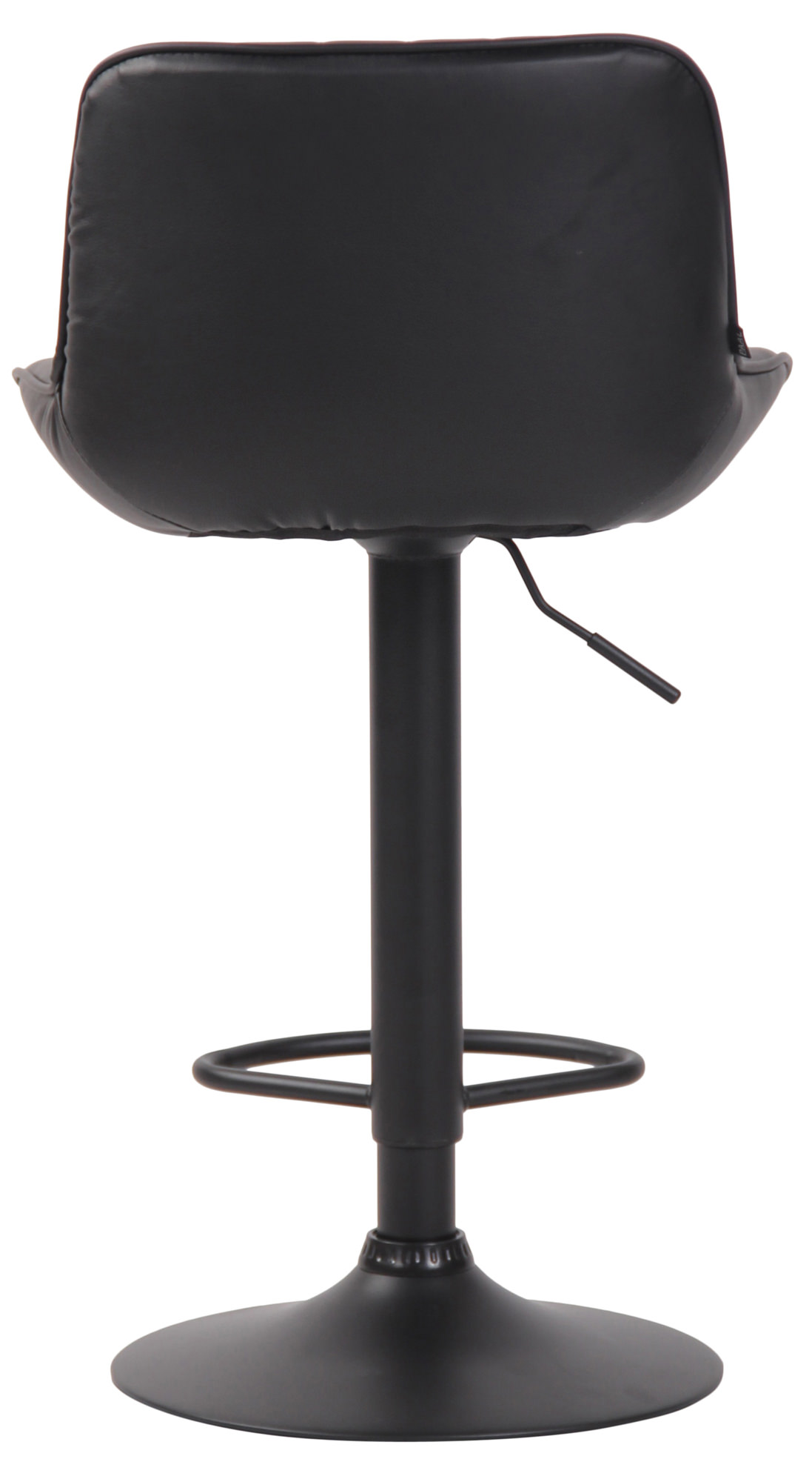 Lot de 2 Tabourets de bar Lentini en Similicuir Pied trompette en Métal