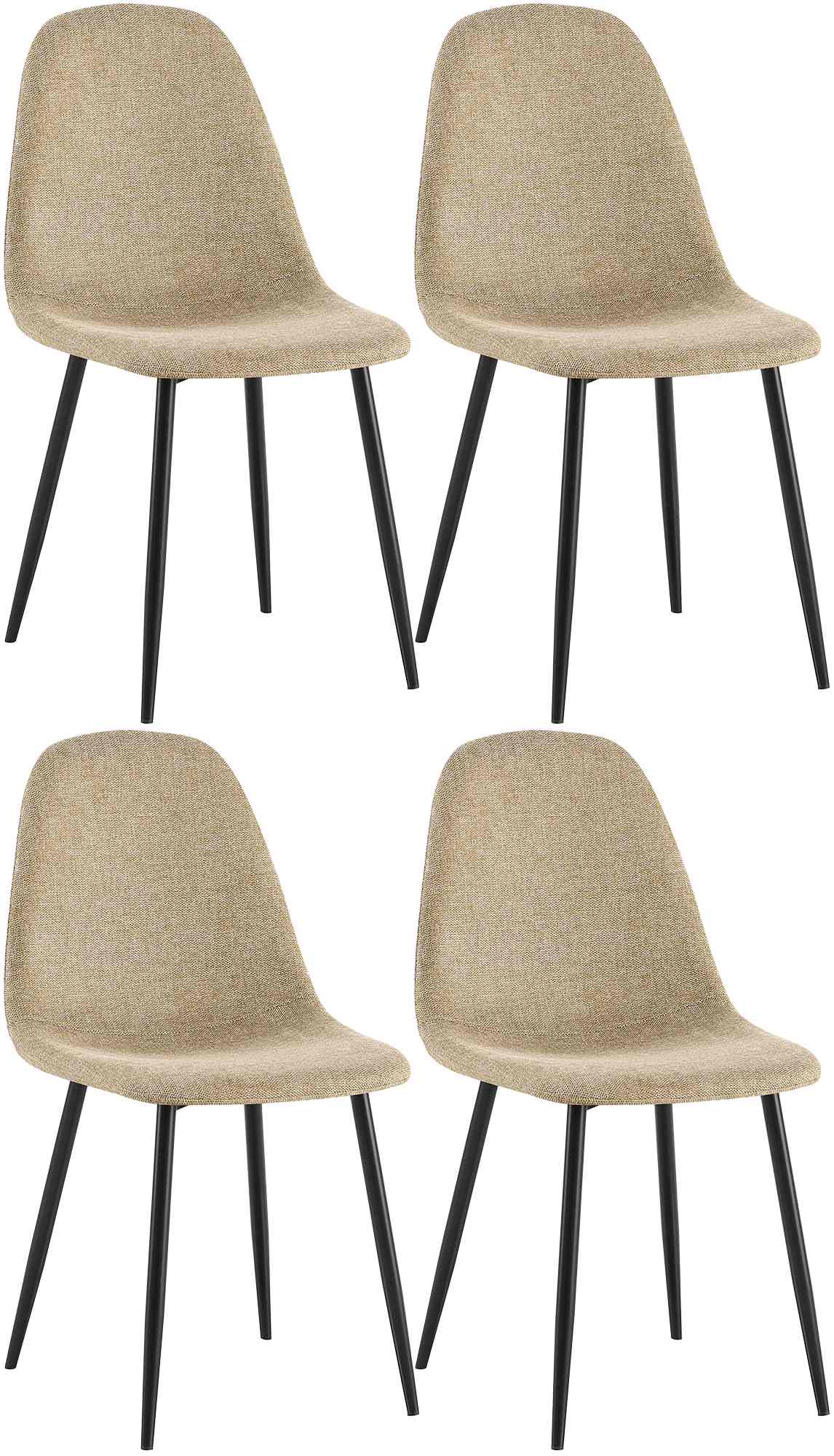 Set de 4 chaises de salle à manger Napier