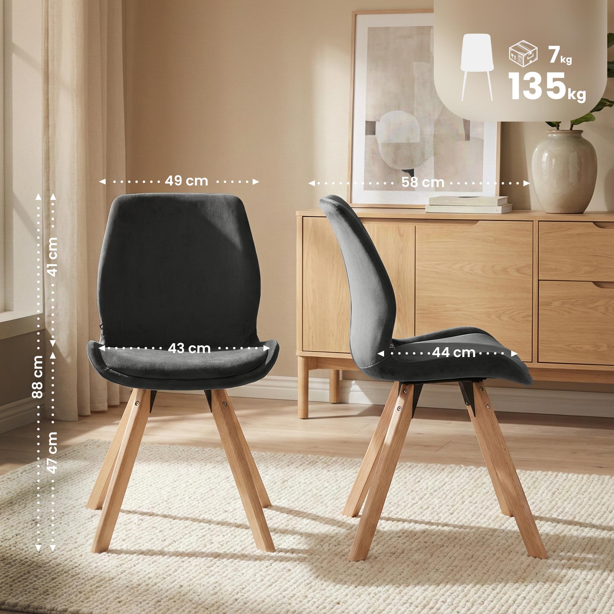 Lot de 4 chaises Luna