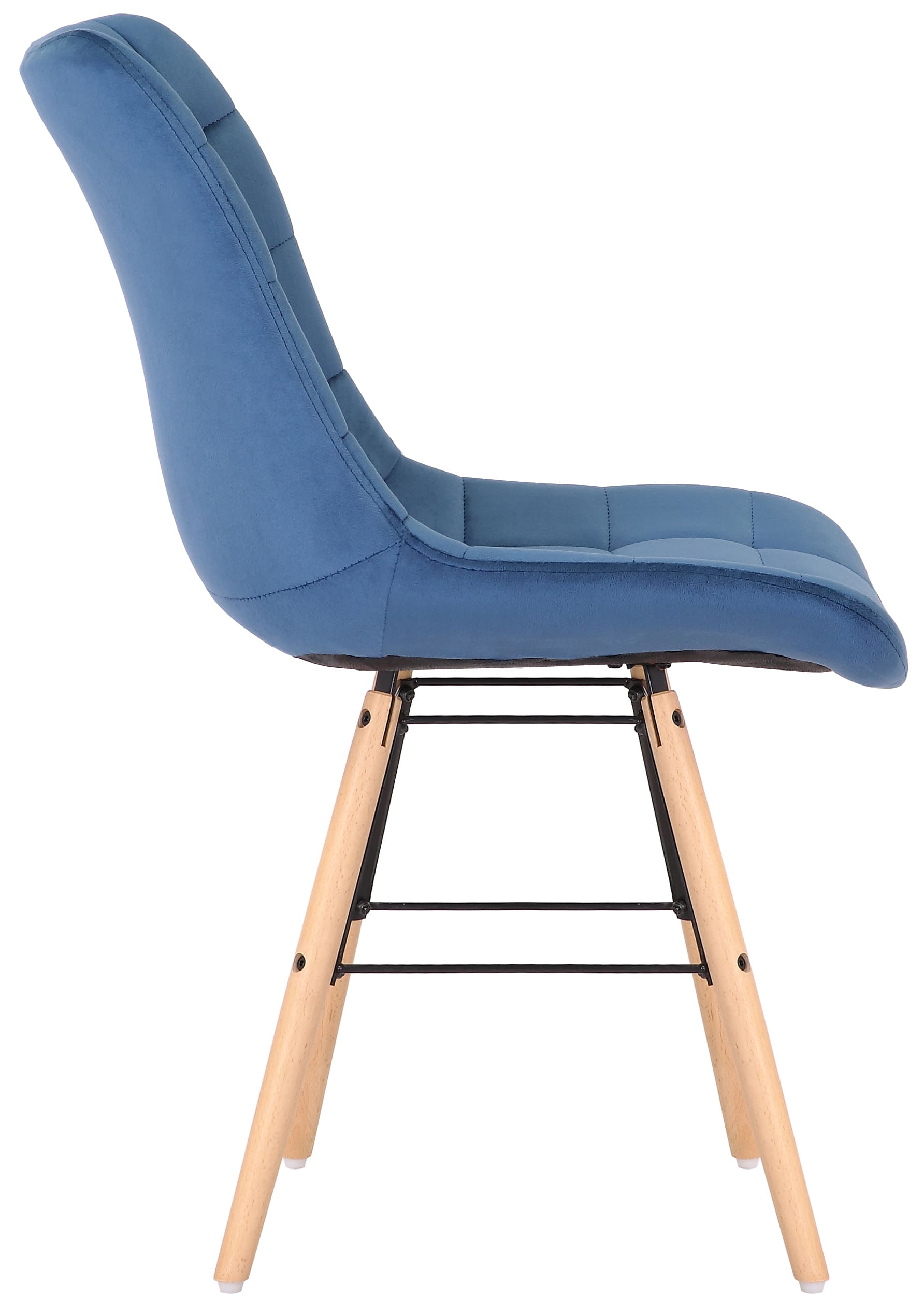 Lot de 2 chaises de salle à manger Leni velours