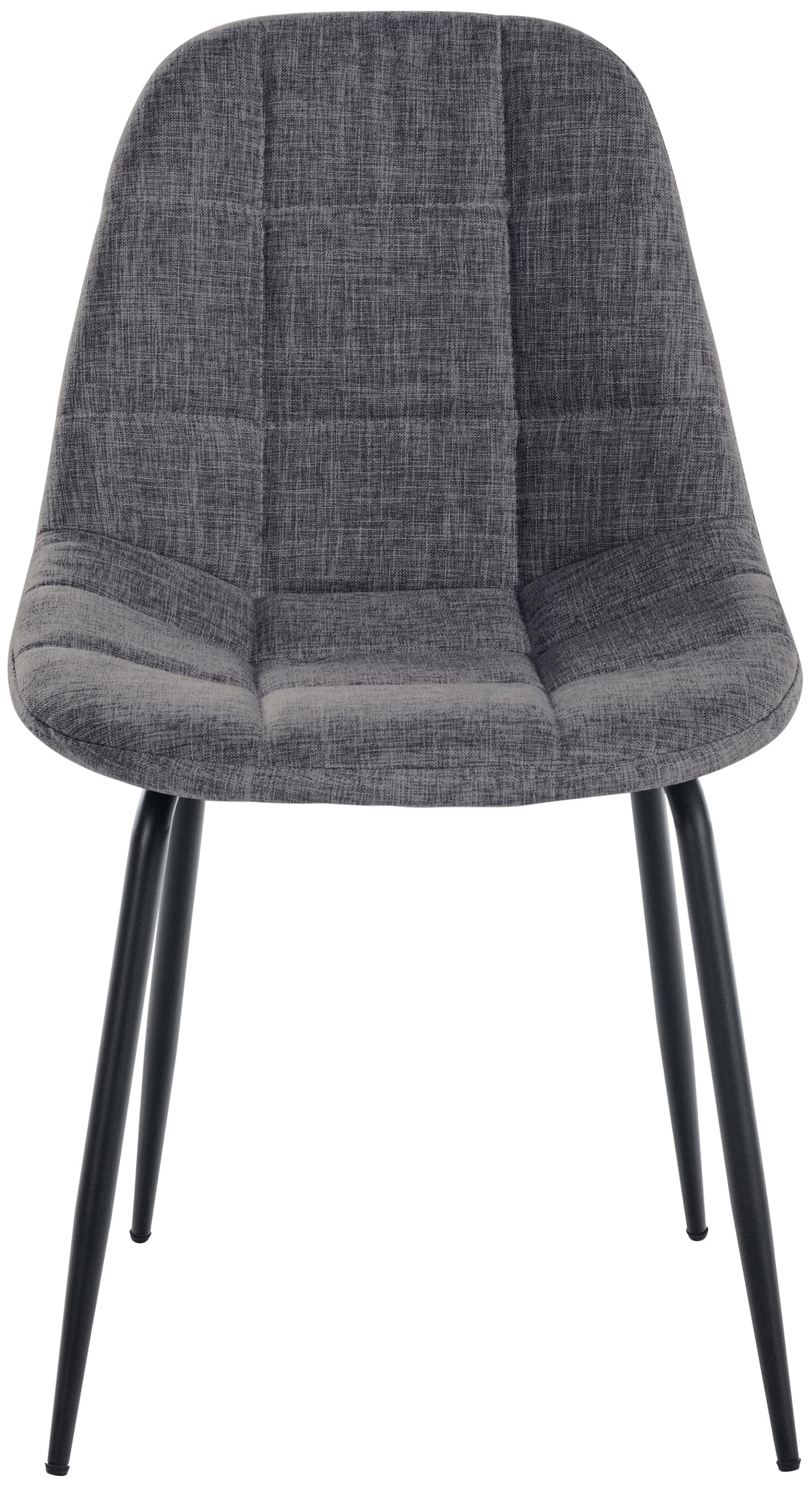 Chaise de salle à manger Tom avec Pieds en métal noir