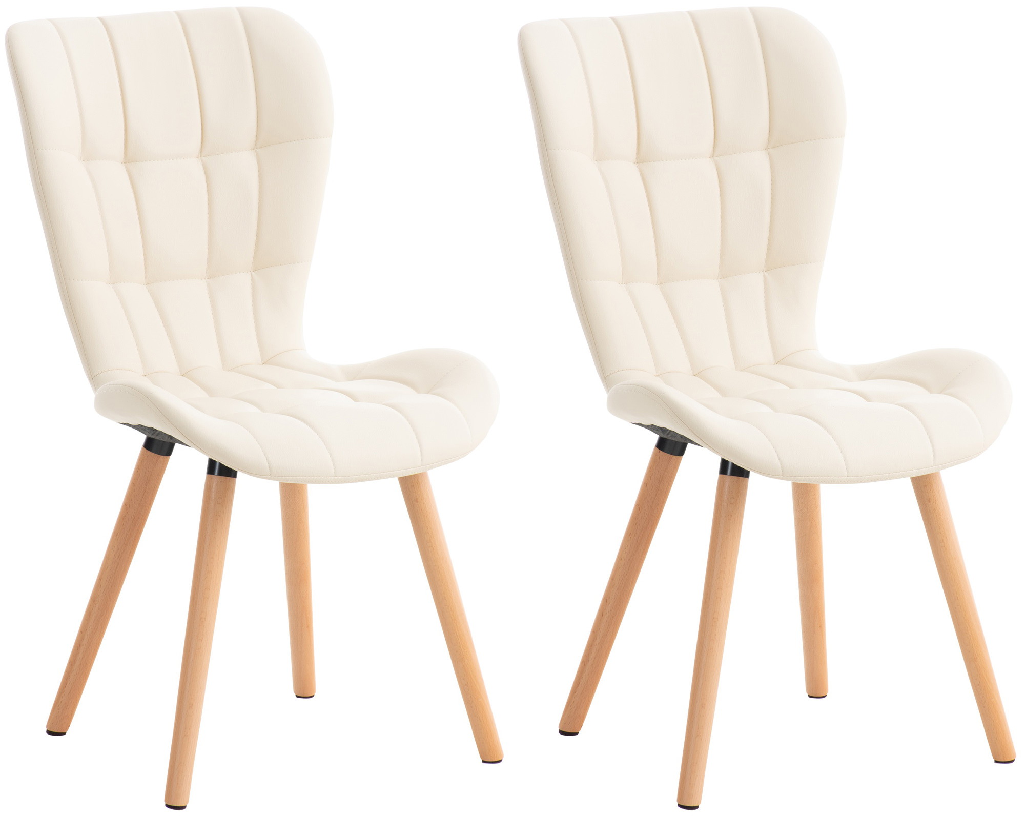 Lot de 2 chaises de salle à manger Elda