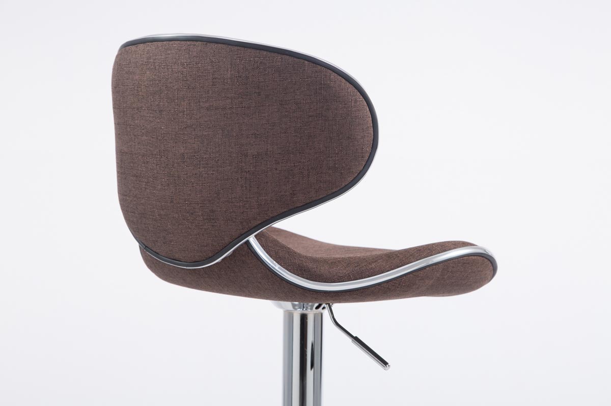 Tabouret de bar Las Vegas V2 en tissu avec pied en métal