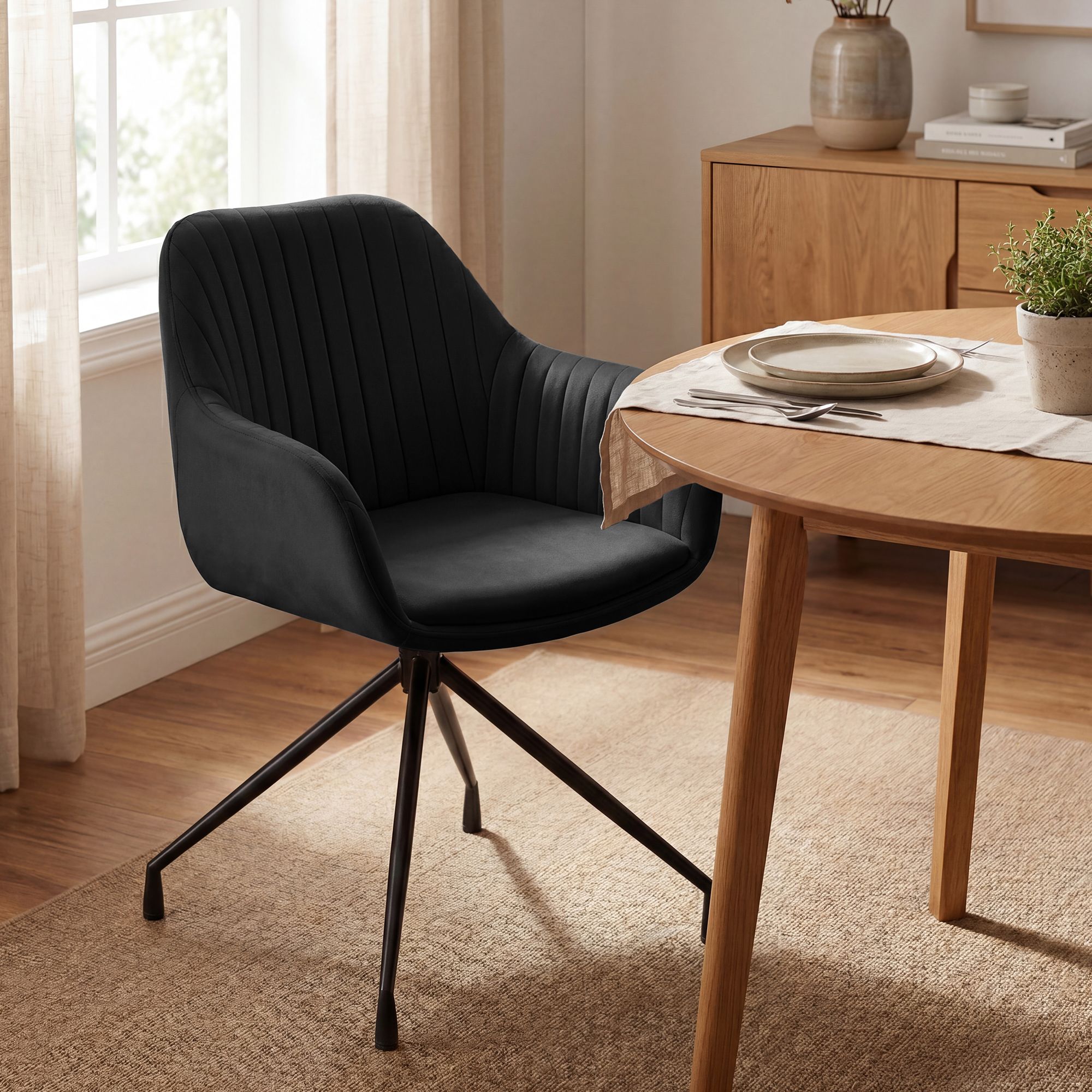 Lot de 2 chaises de salle a manger Novanis