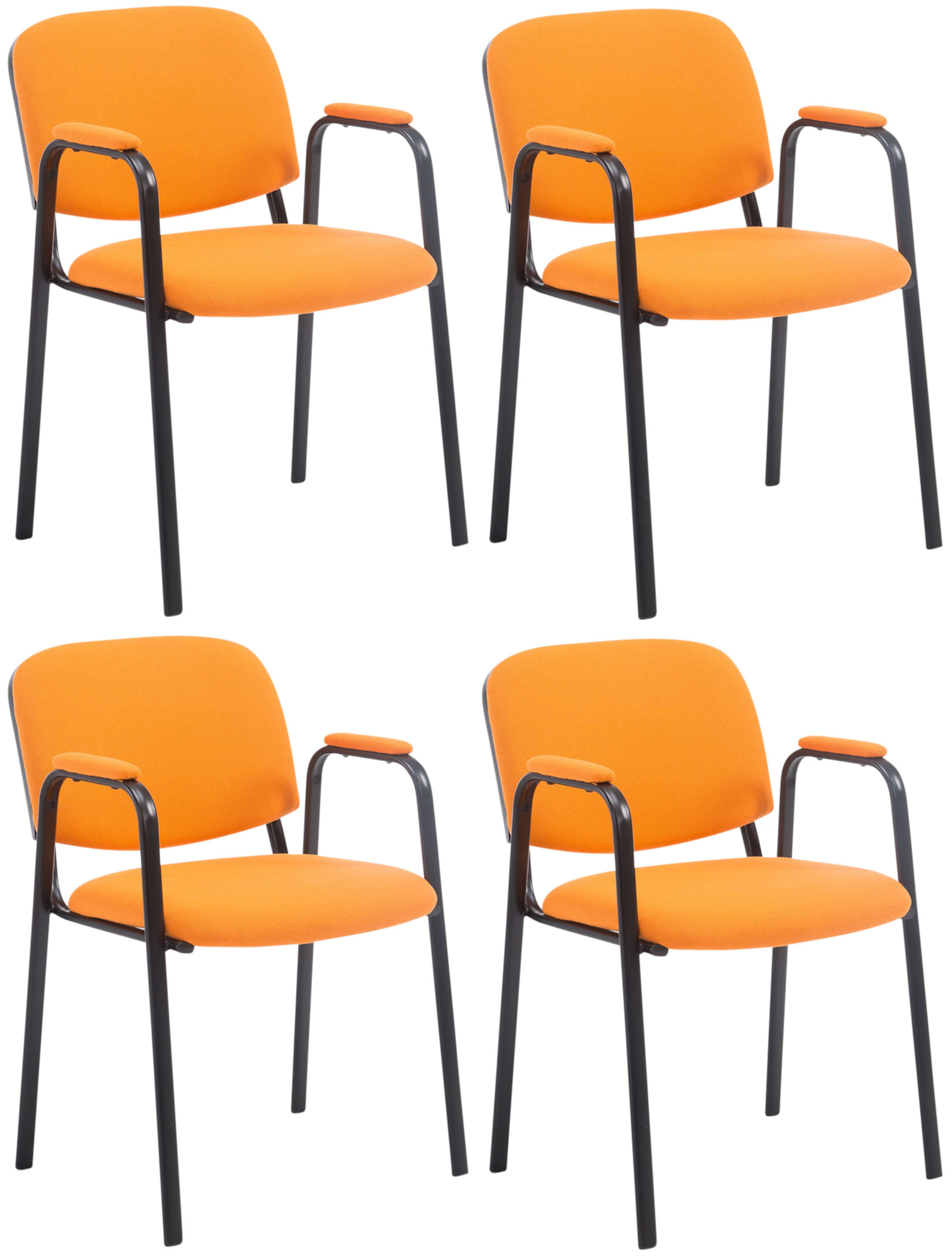Lot de 4 Chaises Empilables Ken Pro en Tissu