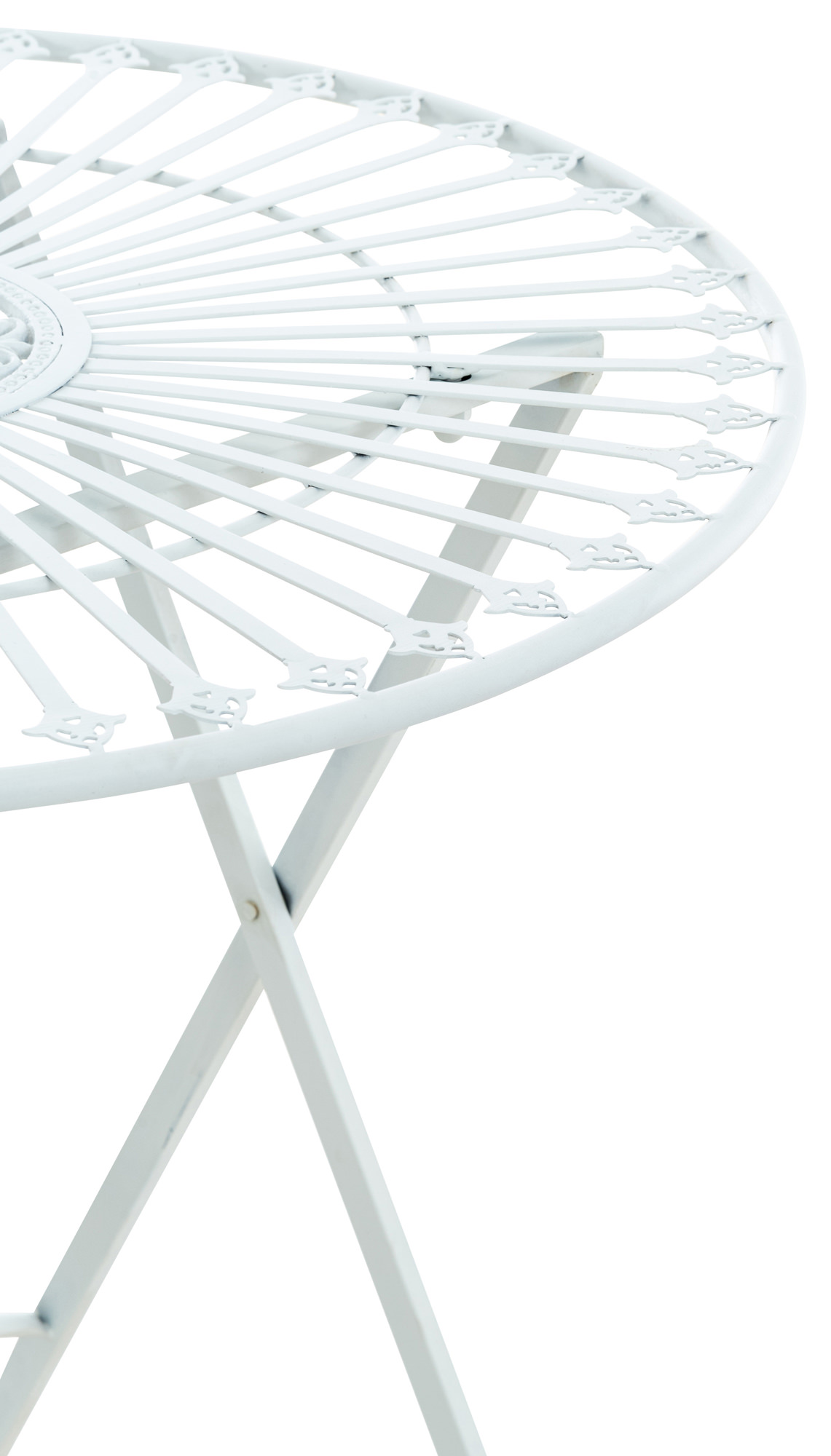 Table d'extérieur Tegal en Fer avec pieds croisés