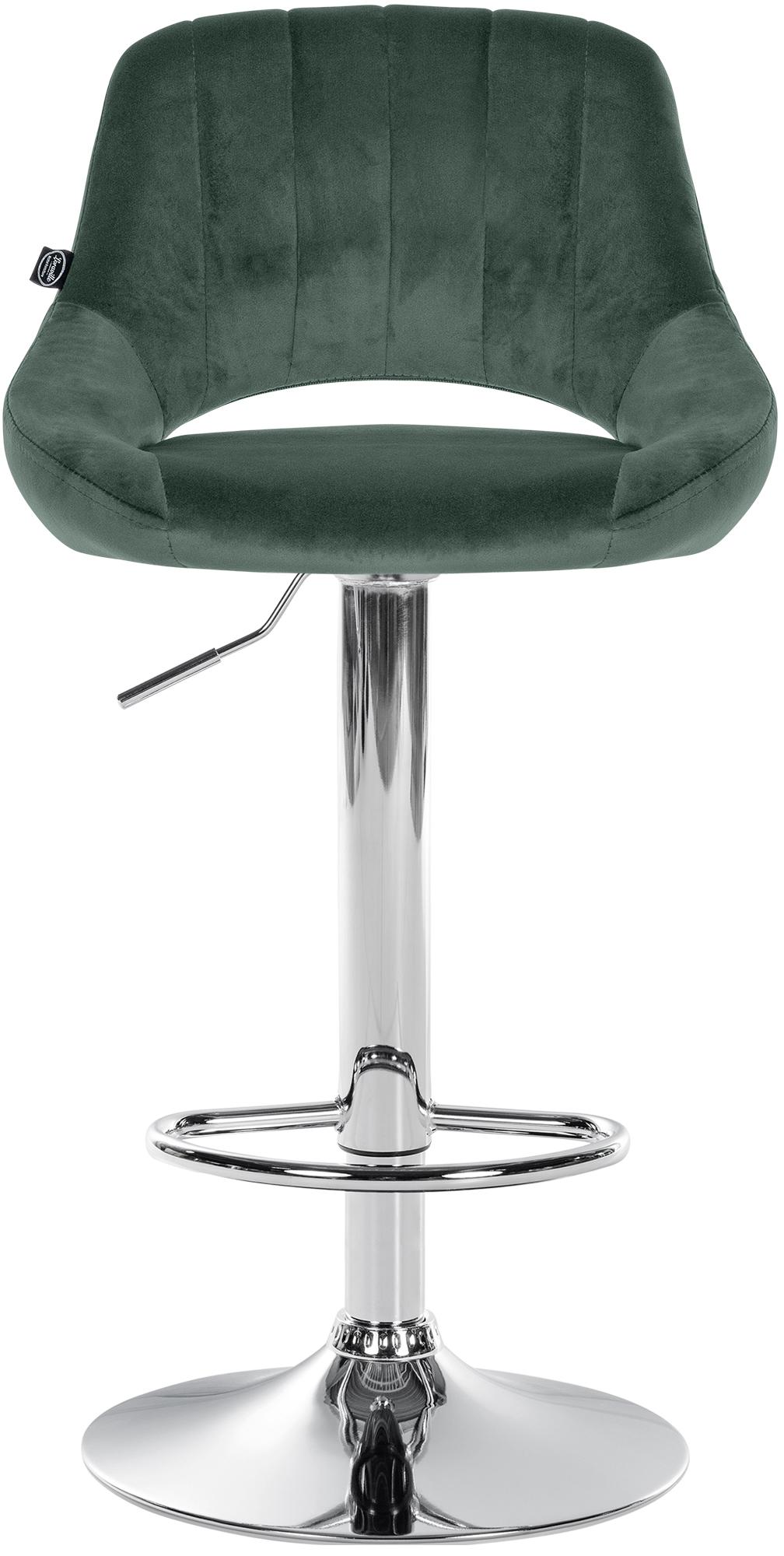 Lot de 2 tabourets de bar Milet en velours