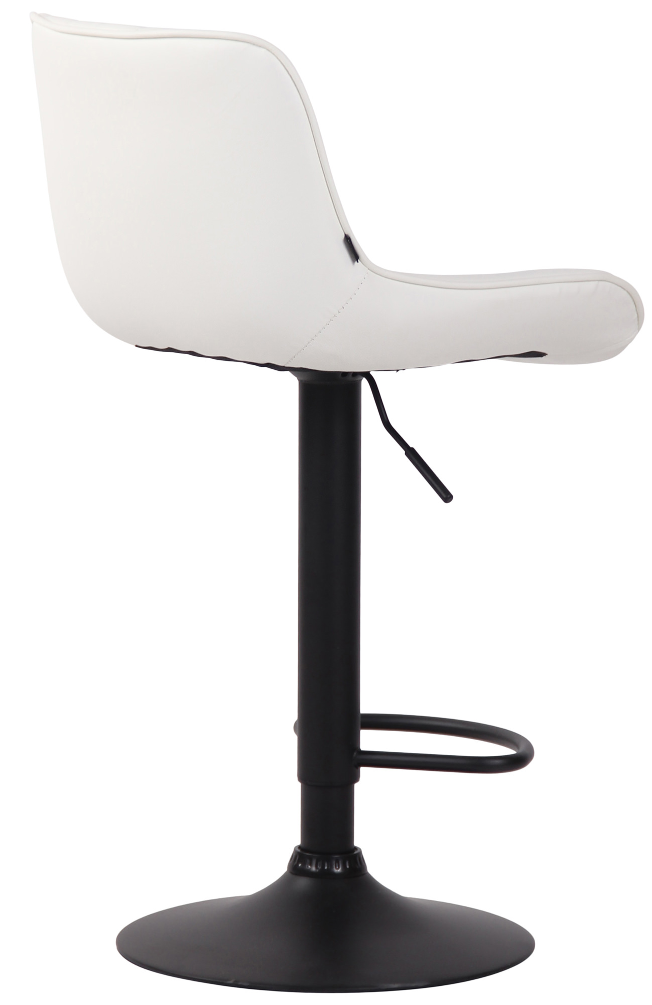 Lot de 2 Tabourets de bar Lentini en Similicuir Pied trompette en Métal