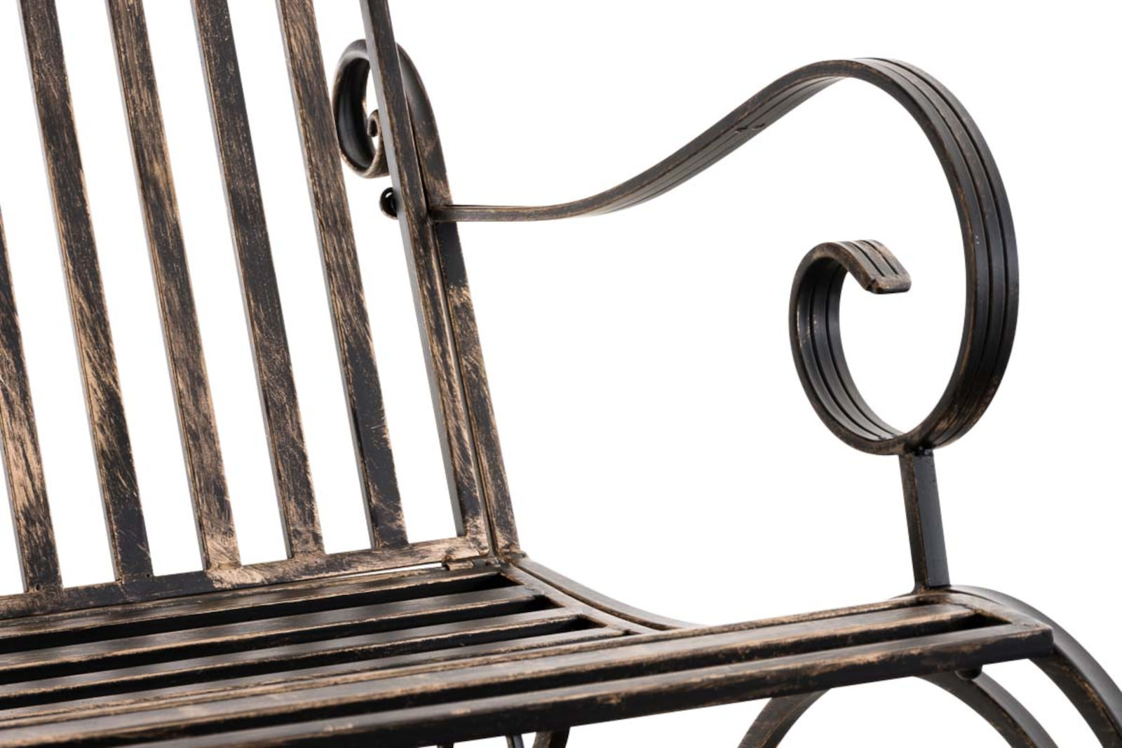 Lot de 2 Fauteuils à bascule d'extérieur Smilla en fer forgé