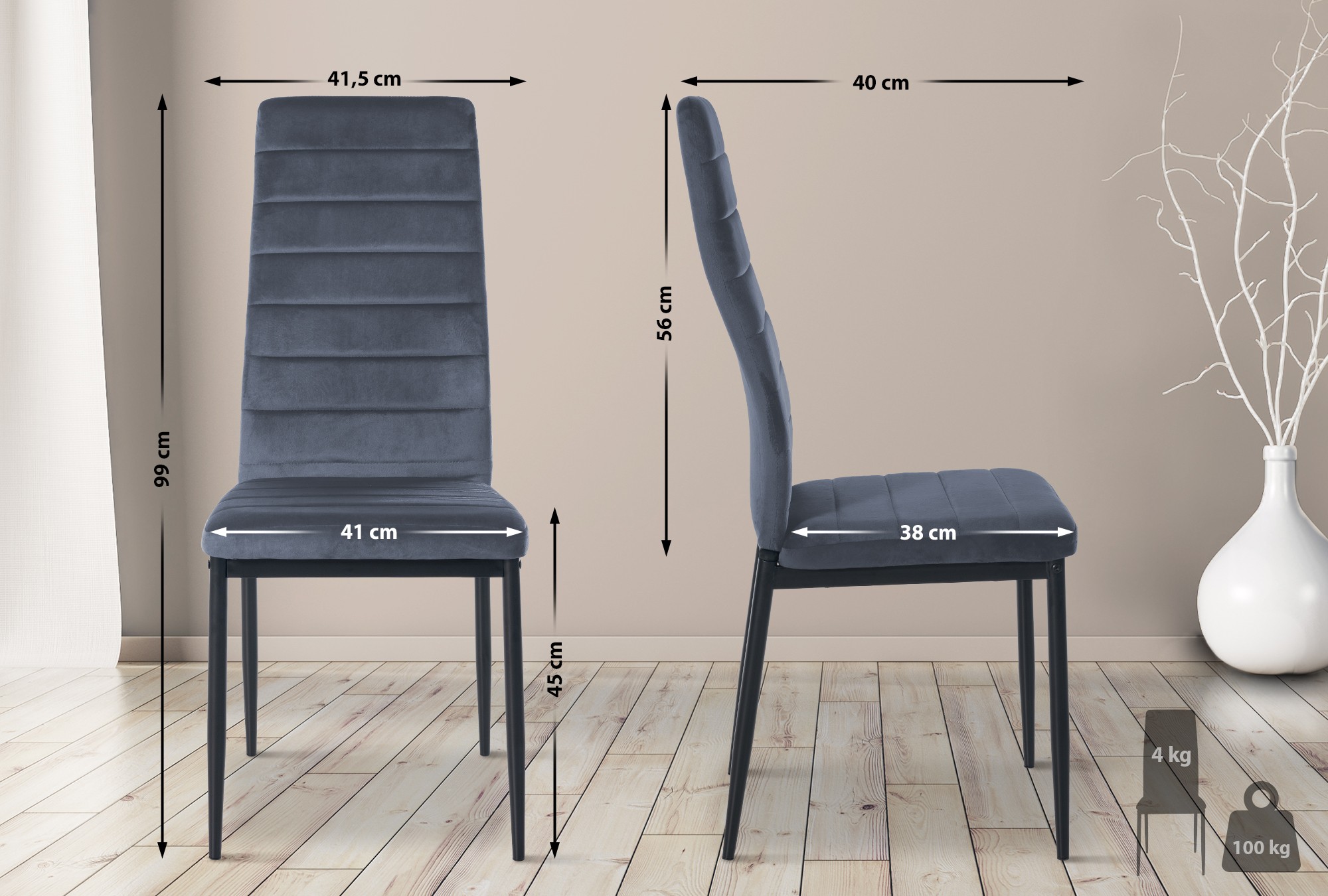 Chaise de salle à manger Mayfair